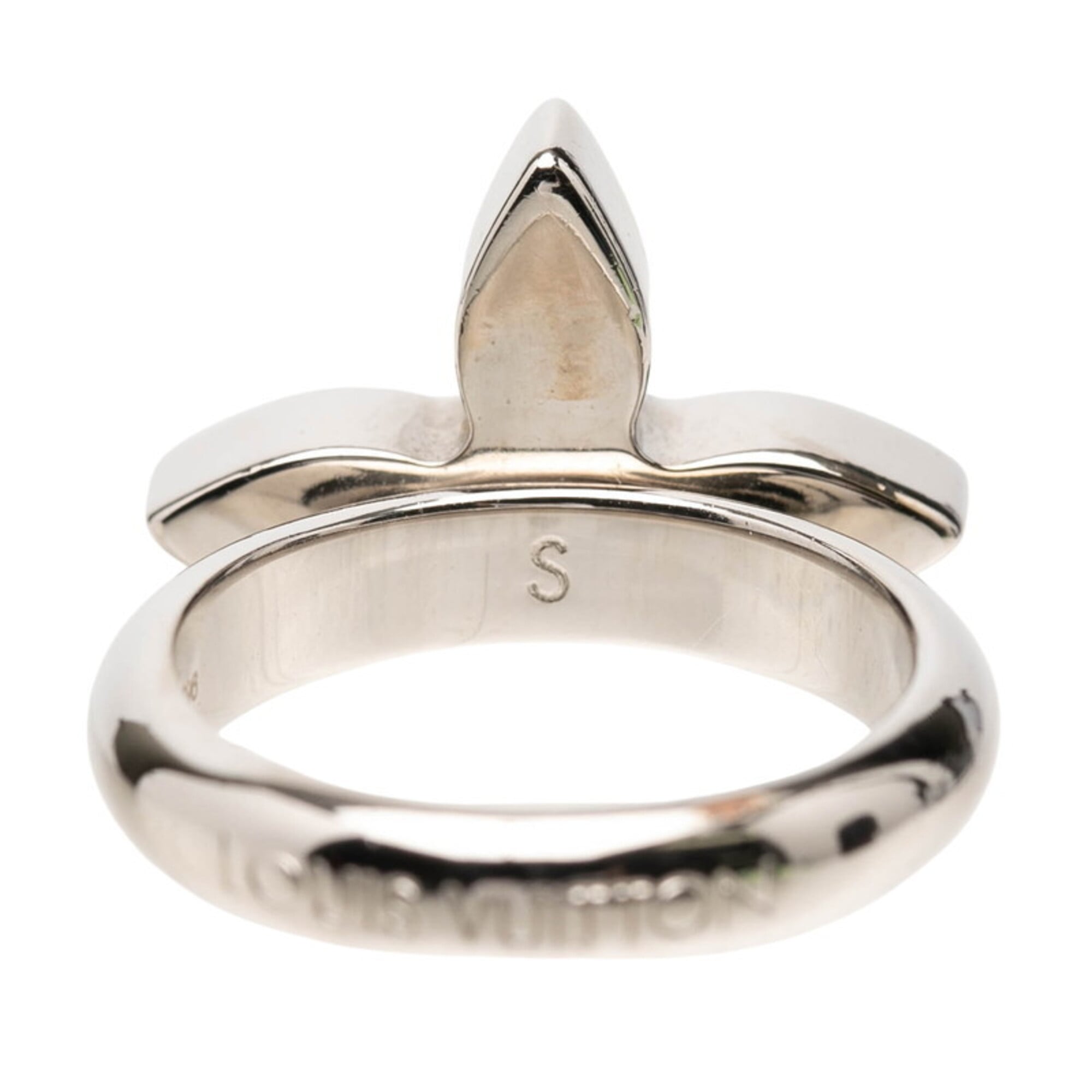 Louis Vuitton Gold Silver Pink Red Color Metal Band Ring (Pre-Owned)