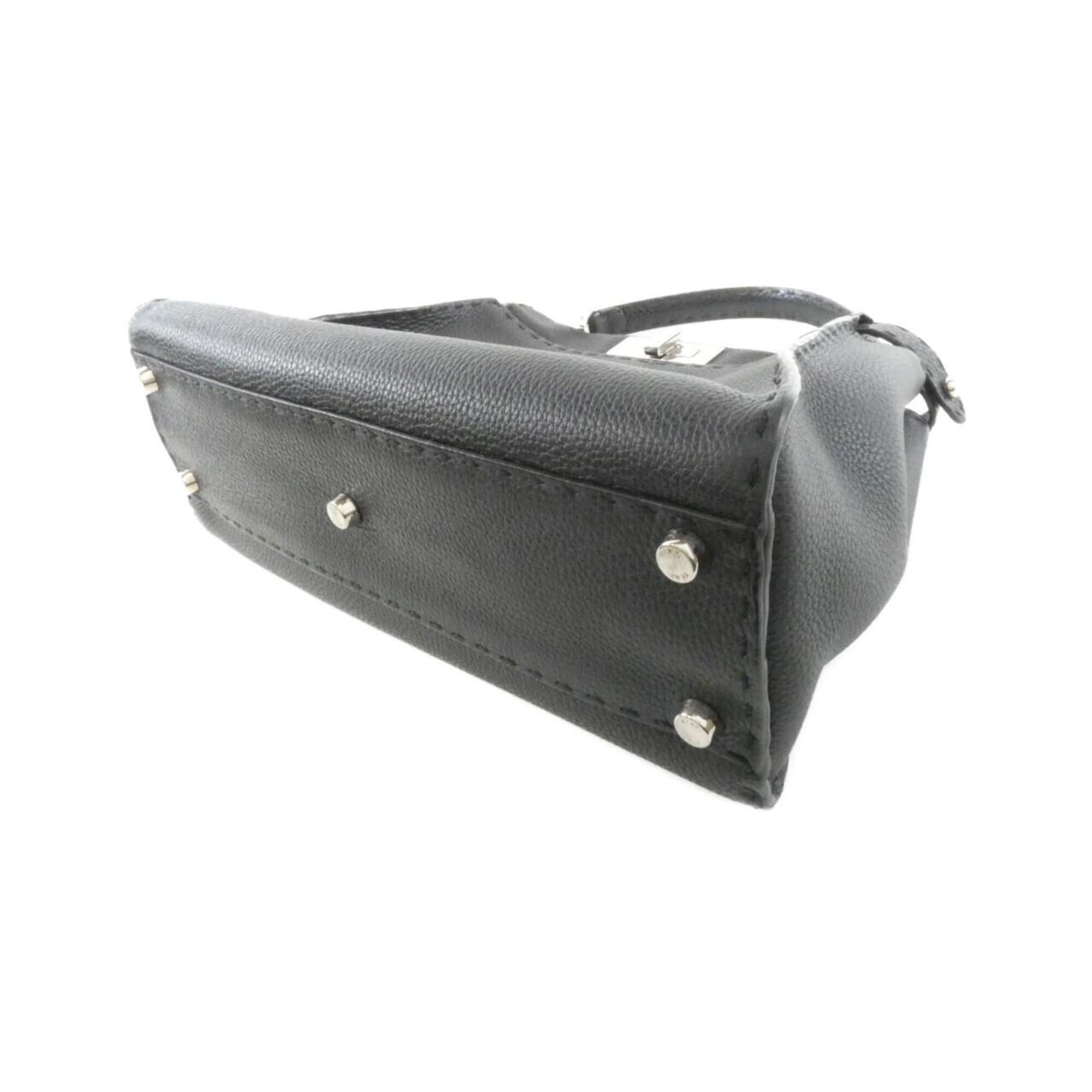 Fendi Black Leather Handbag (Pre-Owned)