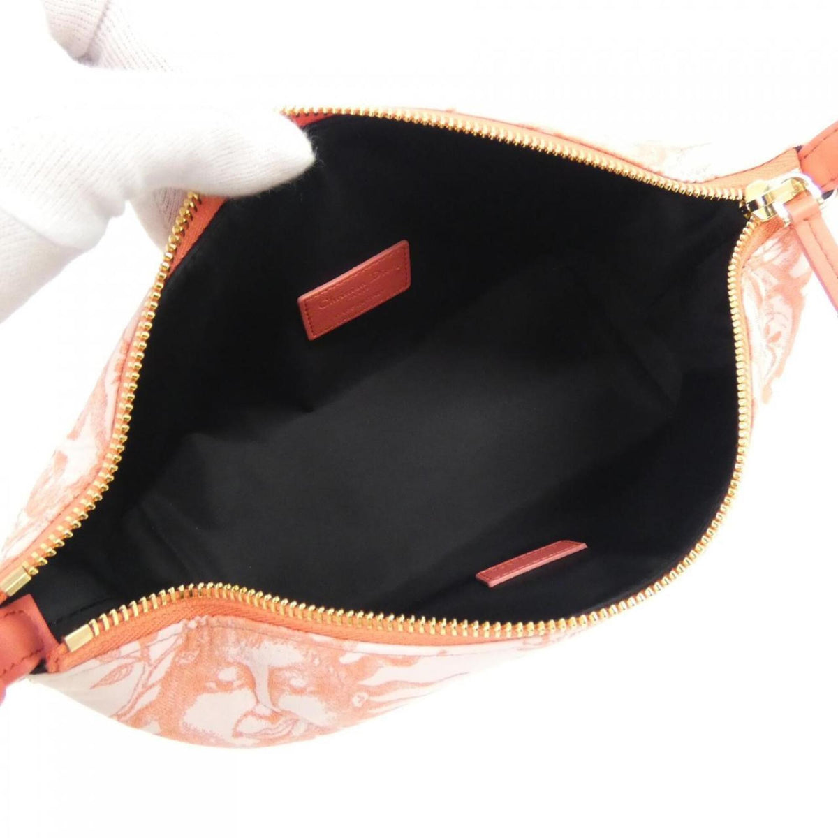 Christian Dior Orange Handbag Pouch (Pre-Owned)