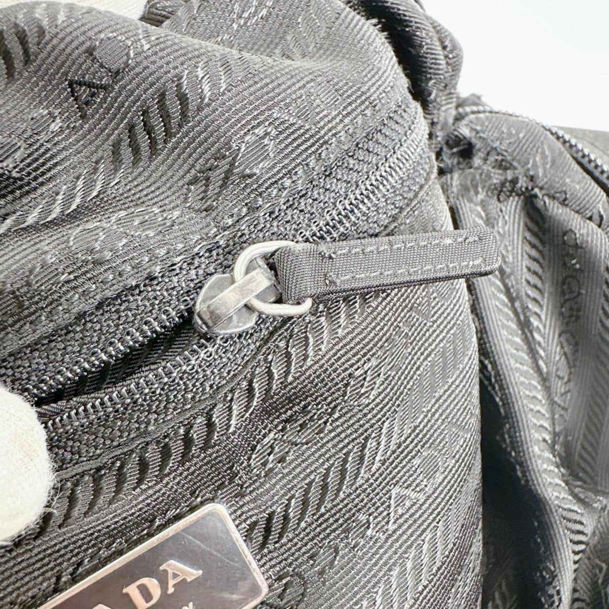 Prada Black Nylon Shoulder Bag Sling Bag (Pre-Owned)