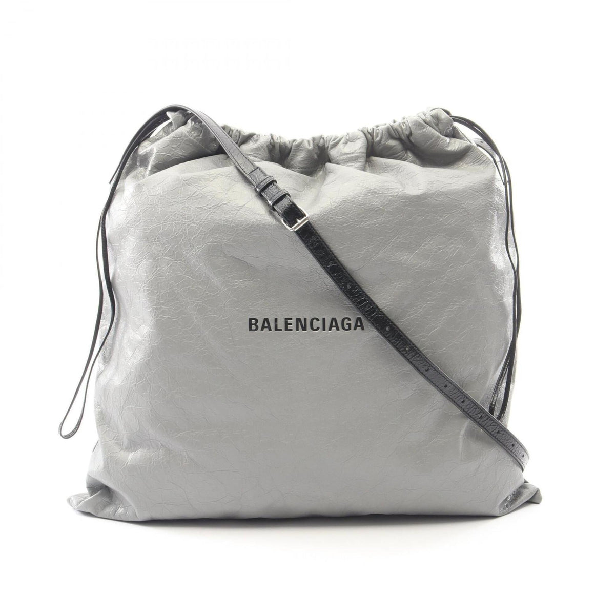 Balenciaga Gray Leather Handbag Shoulder Bag (Pre-Owned)