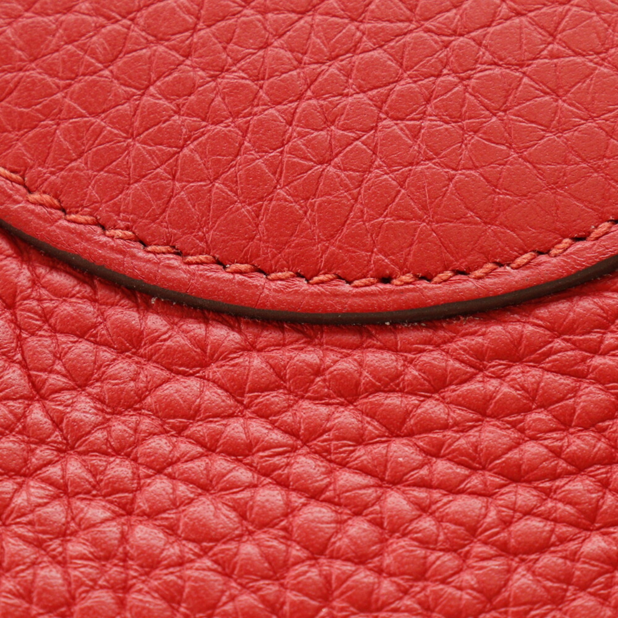 Hermes Bolide Red Color Taurillon Clemence Leather Handbag (Pre-Owned)