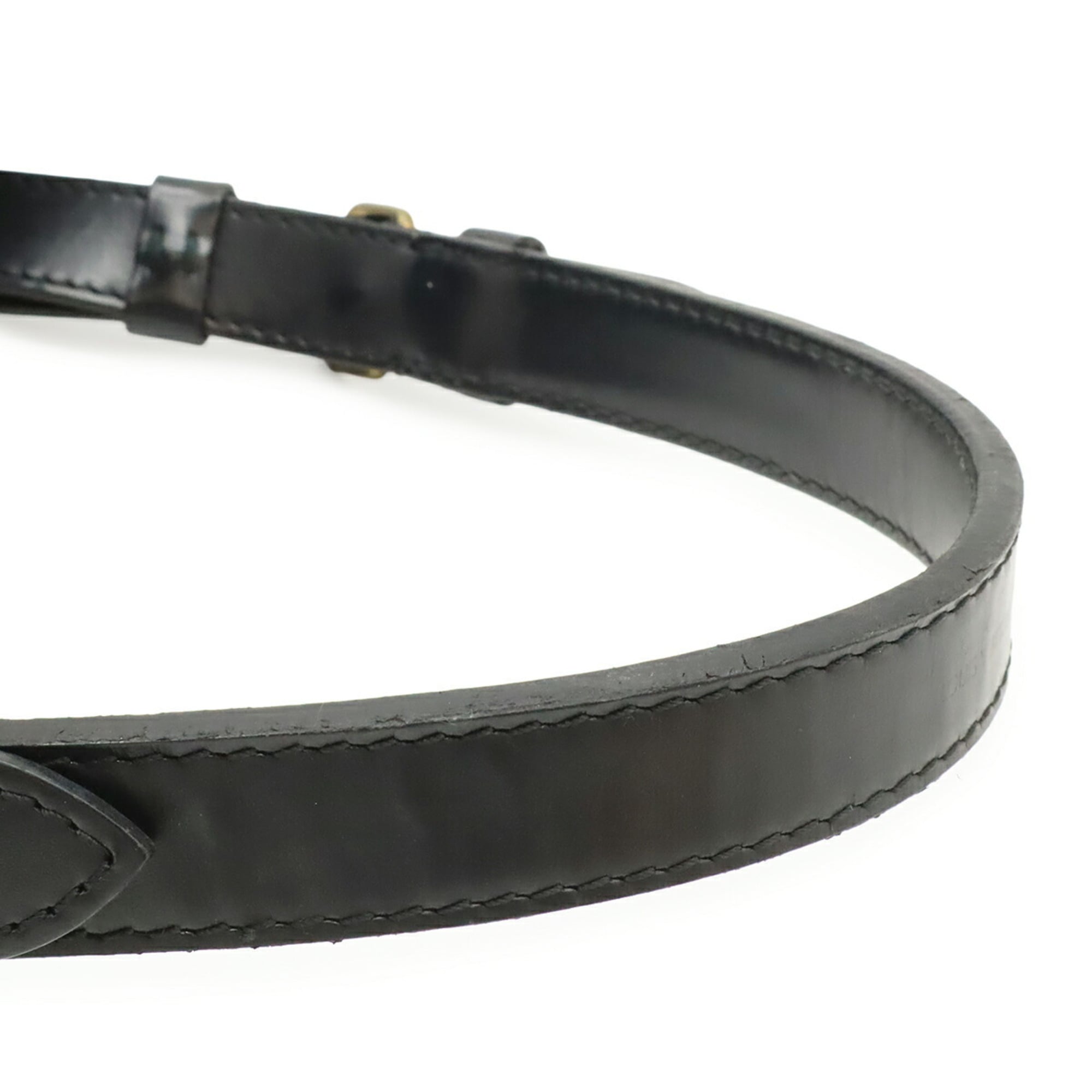 Louis Vuitton Black Noir Epi Leather Shoulder Bag (Pre-Owned)