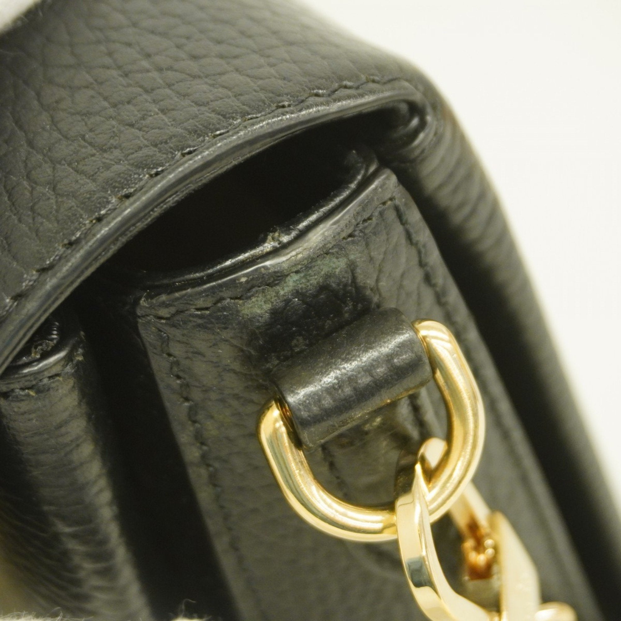 Gucci Black Leather Shoulder Bag (Pre-Owned)