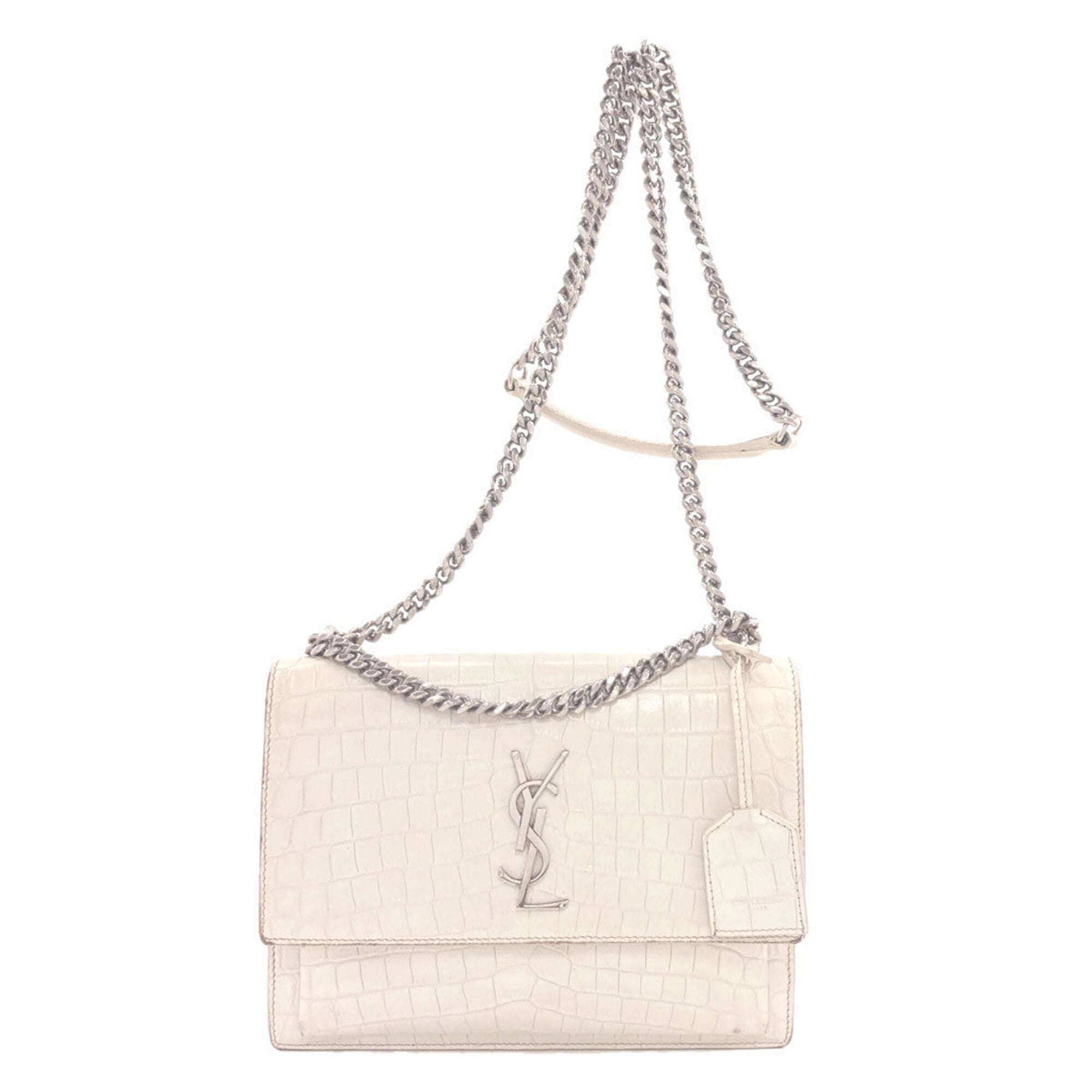 Saint Laurent White Leather Shoulder Bag (Pre-Owned)