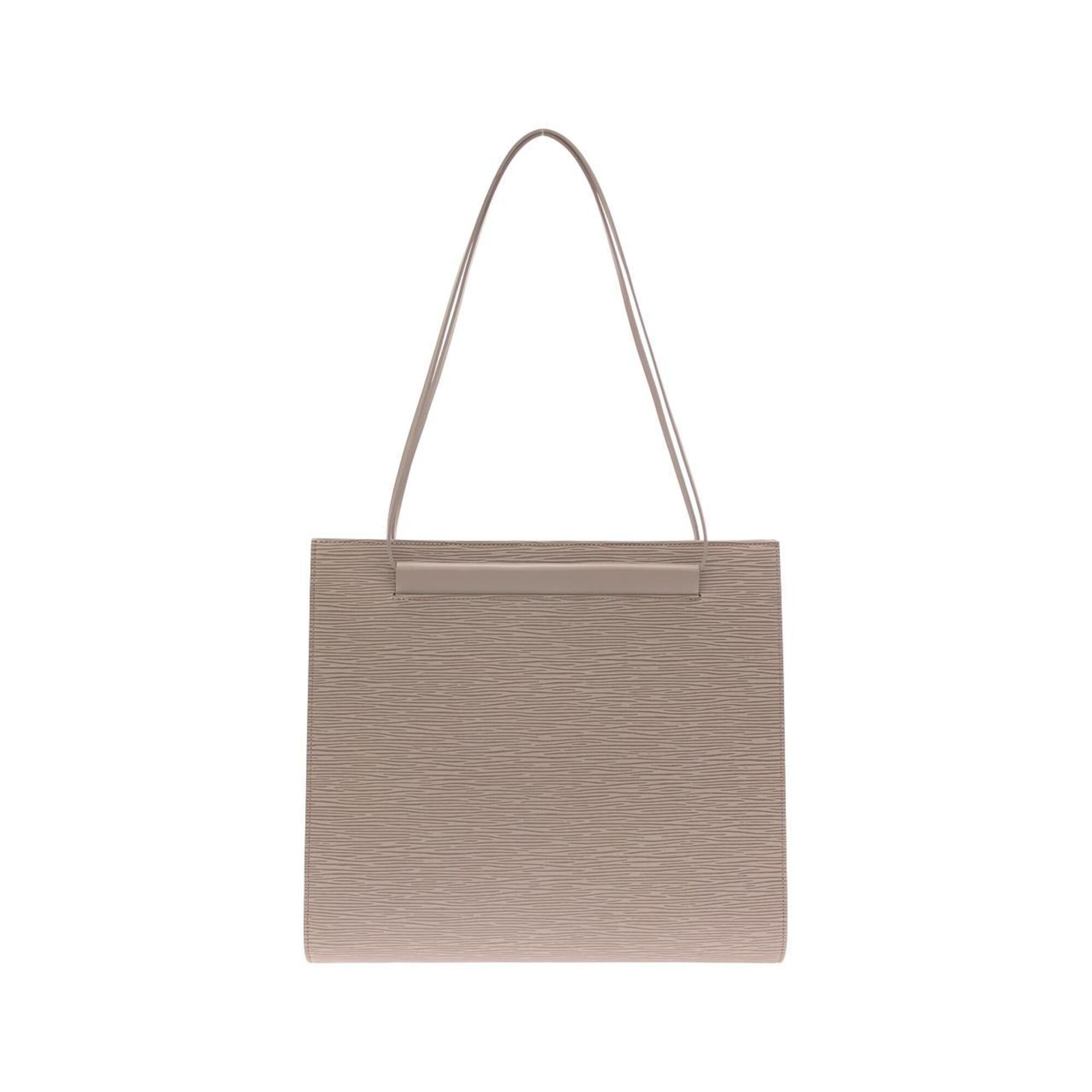 Louis Vuitton Silver Leather Shoulder Bag (Pre-Owned)