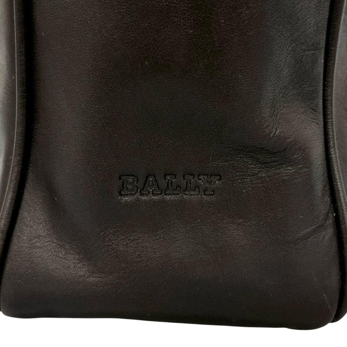 Bally Dark Brown Leather Briefcase Tote Bag (Pre-Owned)