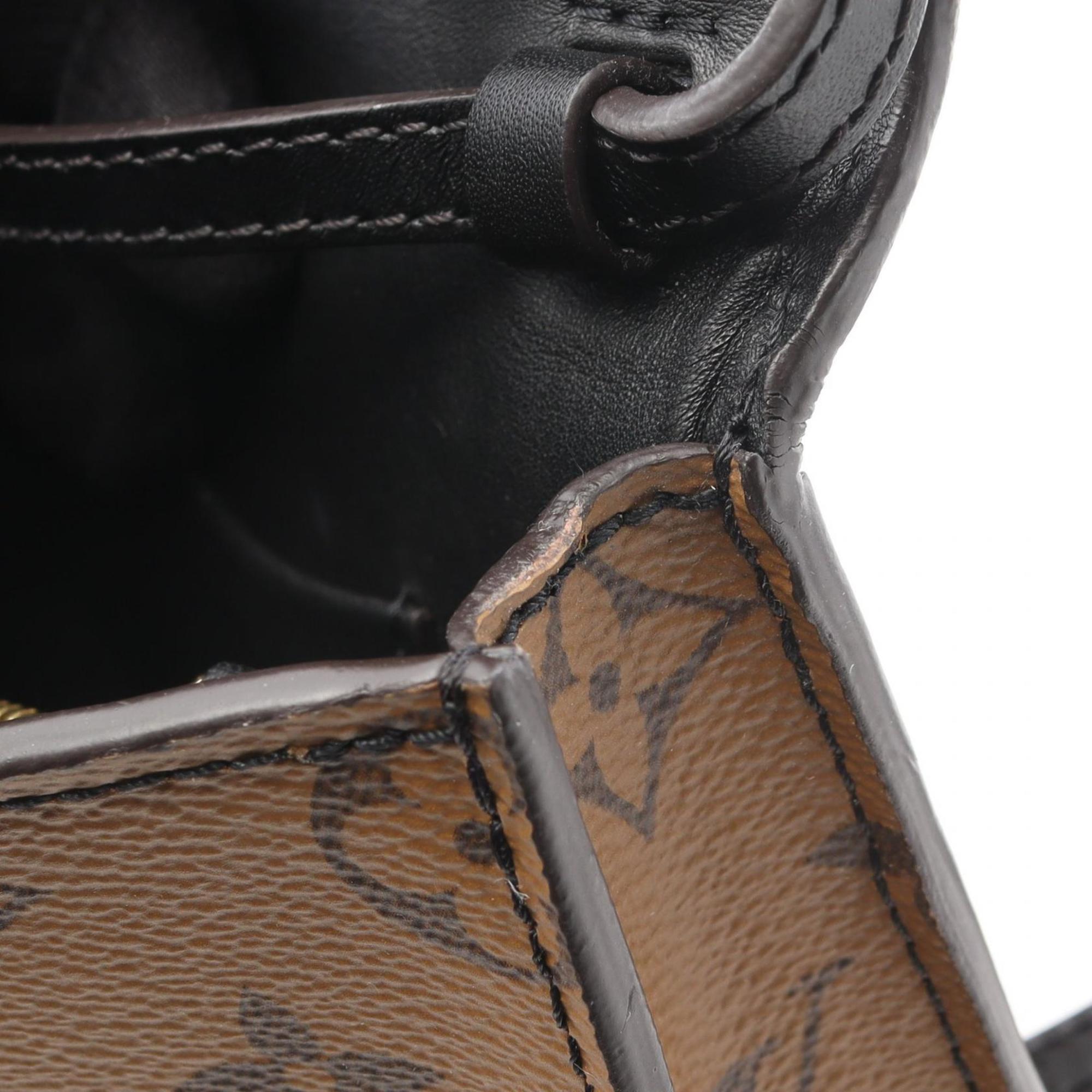 Louis Vuitton Black Brown Coated Canvas Pvc Leather Pochette Shoulder Bag (Pre-Owned)