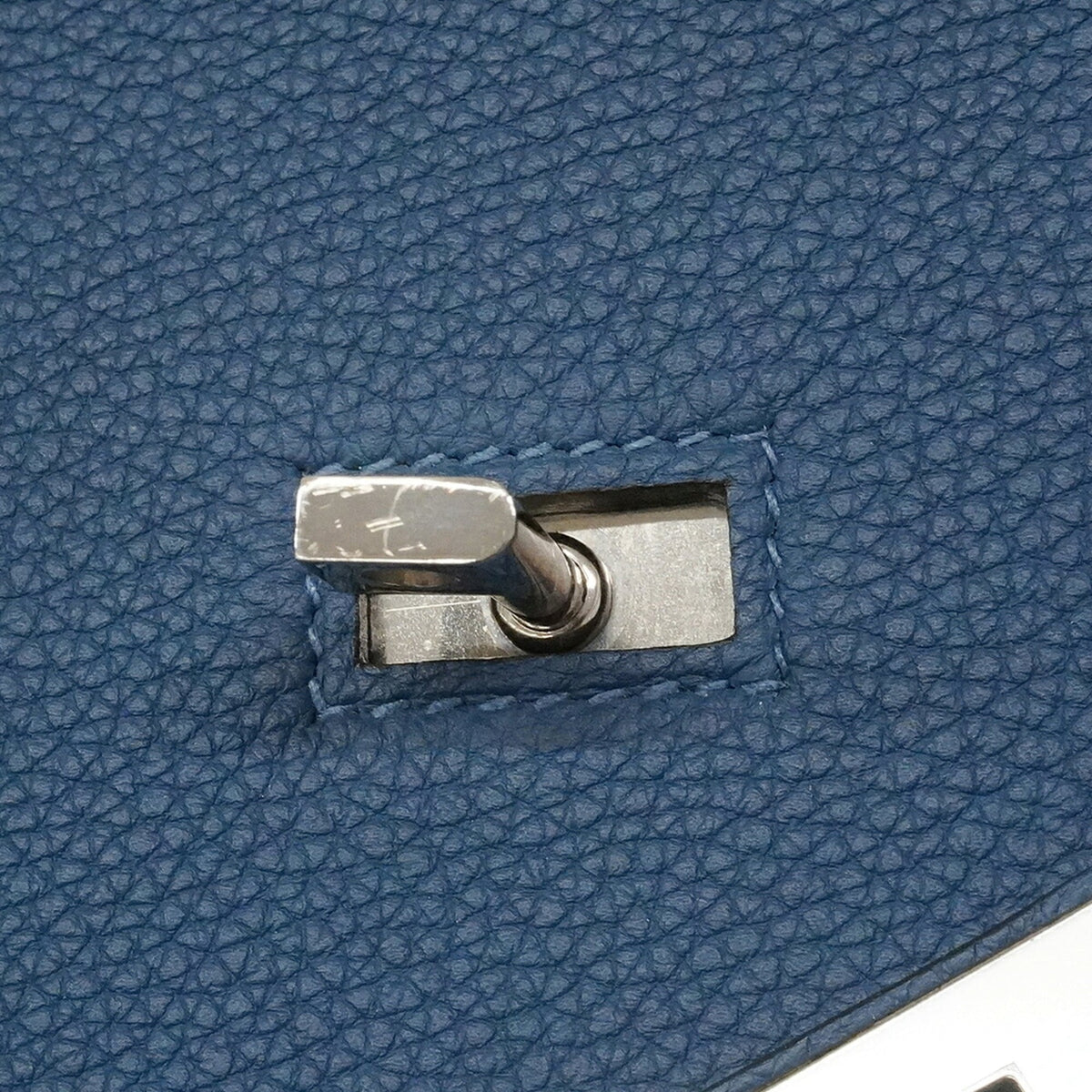 Hermes Deep Blue Togo Leather Handbag (Pre-Owned)