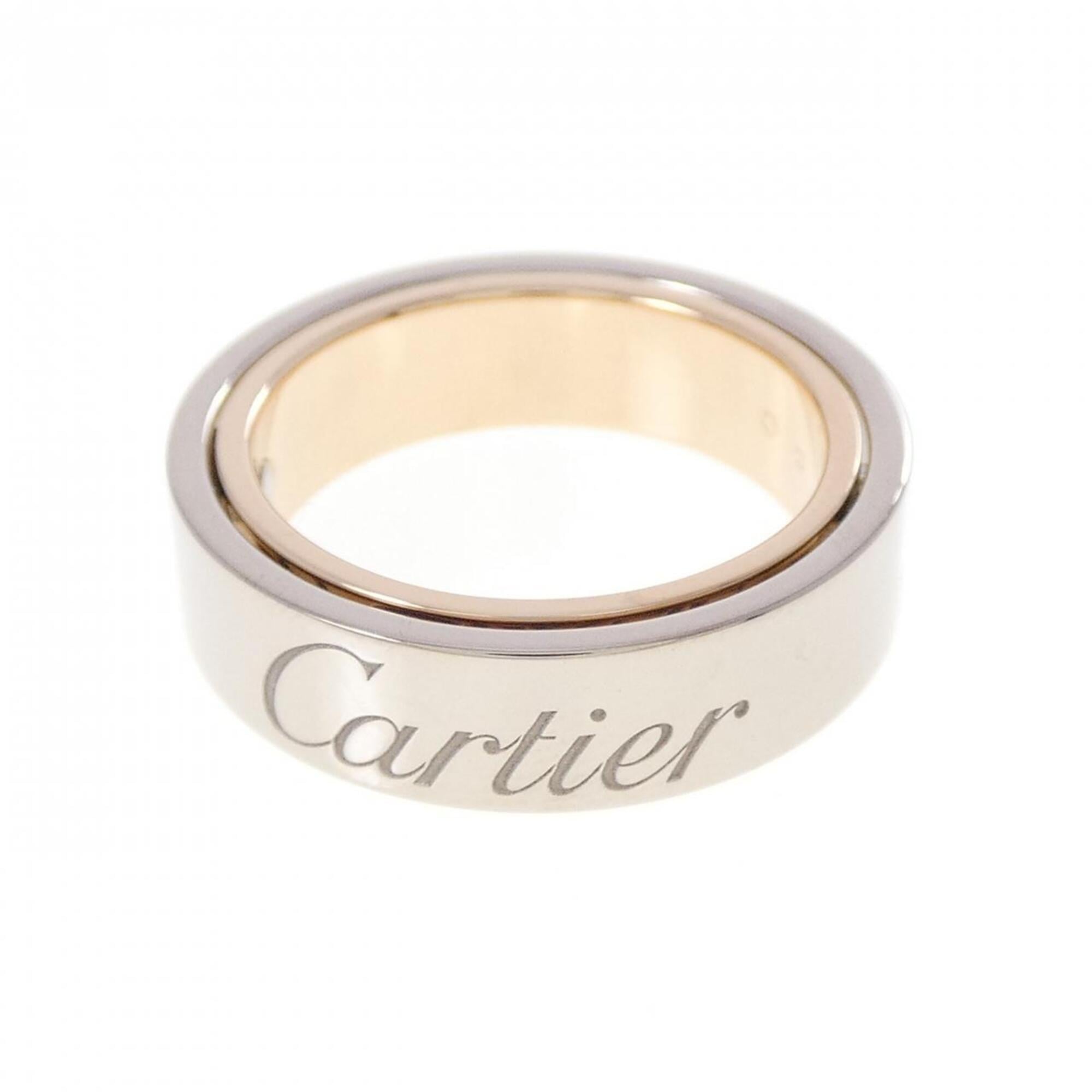 Cartier Pink Gold (18K) White Gold (18K) Band Ring (Pre-Owned)