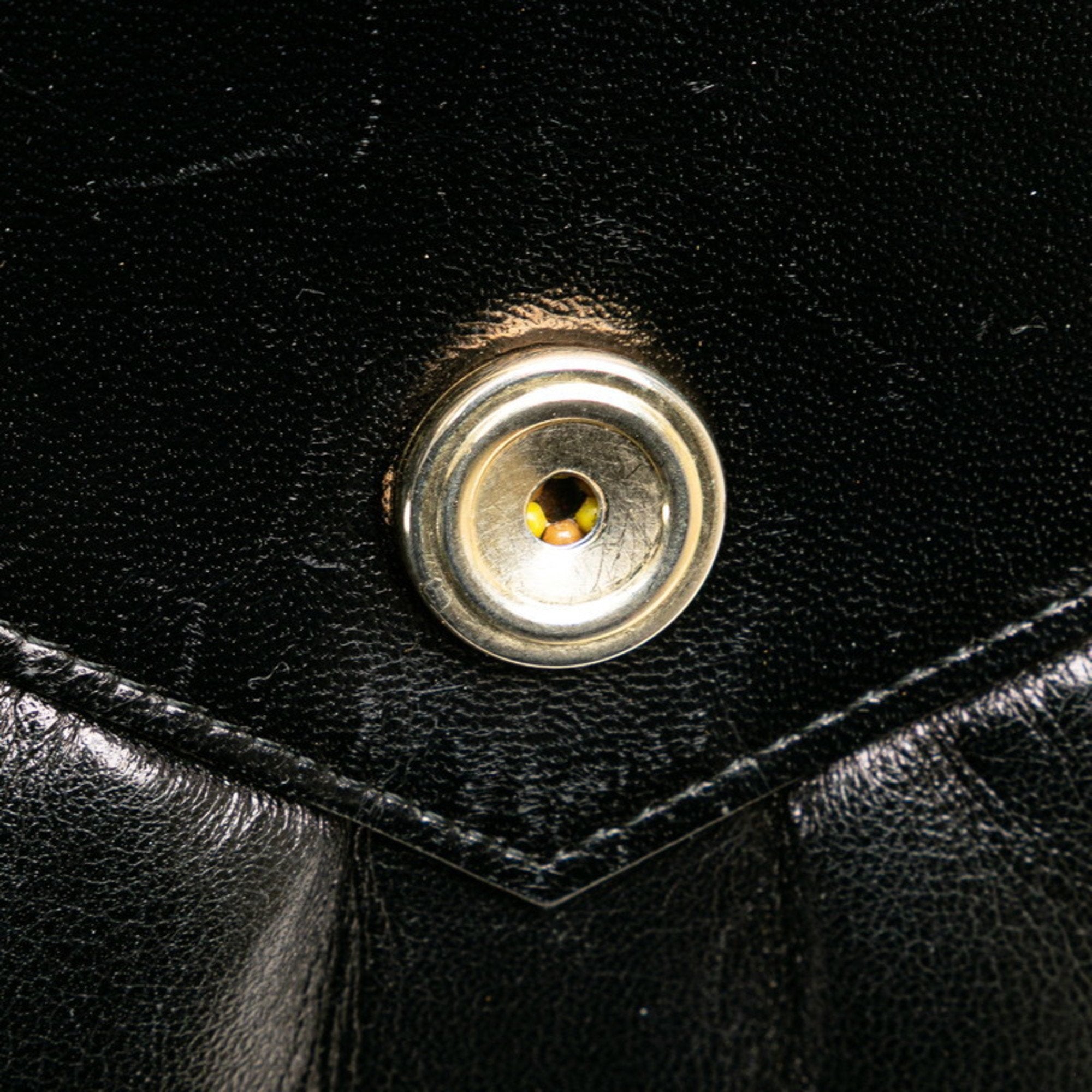 Saint Laurent Black Leather Shoulder Bag (Pre-Owned)