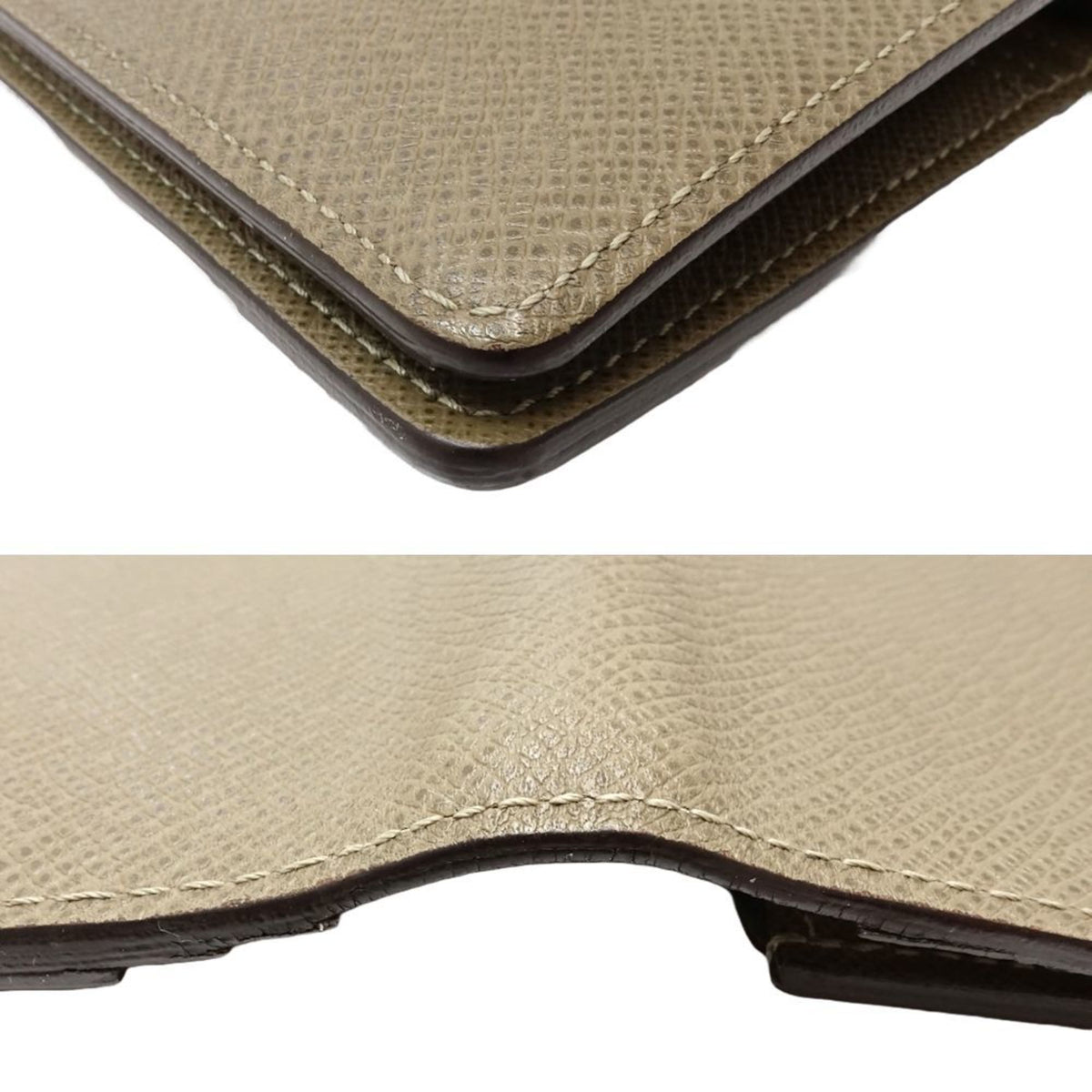 Louis Vuitton Khaki Taiga Leather Long Wallet (Bi-Fold) (Pre-Owned)