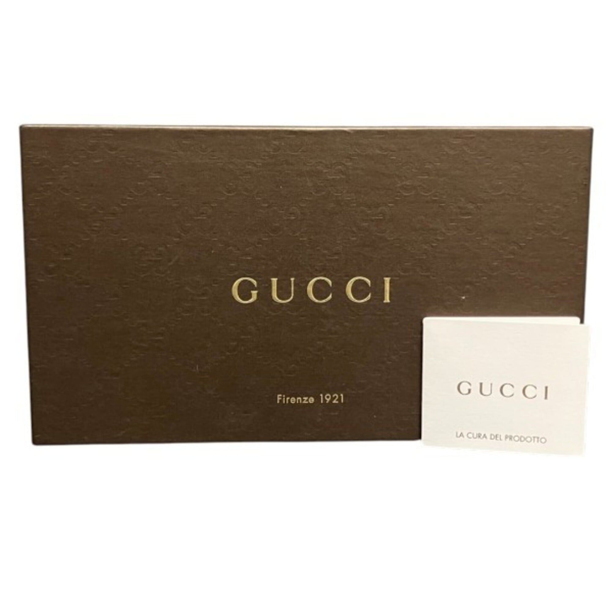 Gucci Gray Leather Long Wallet (Bi-Fold) (Pre-Owned)