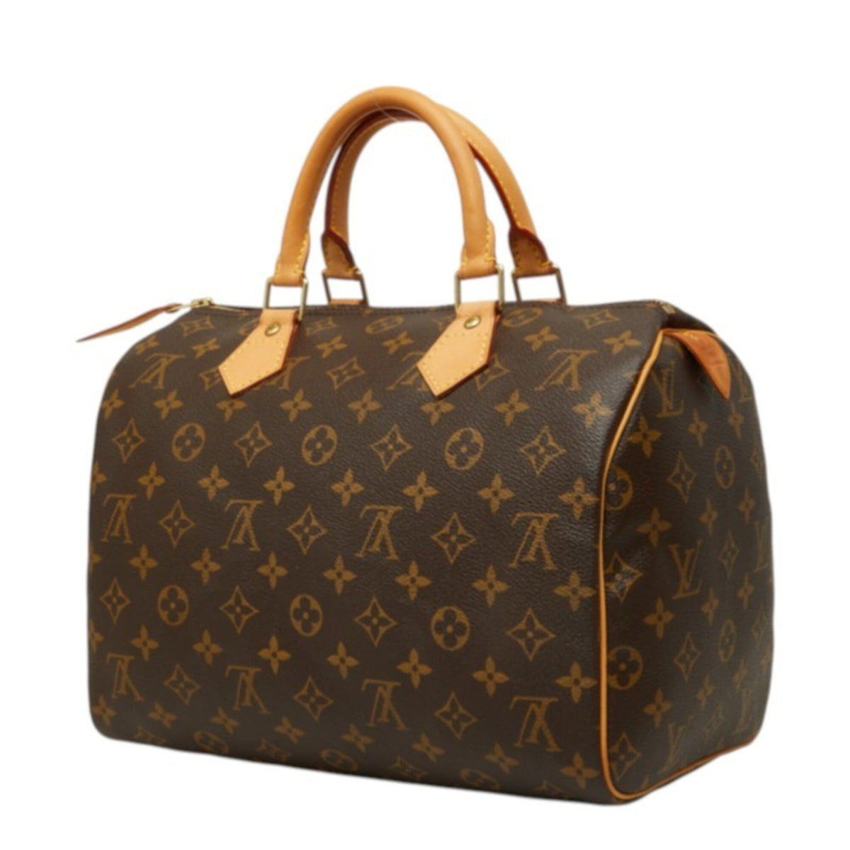 Louis Vuitton Monogram Brown Pvc Leather Boston Bag Handbag (Pre-Owned)