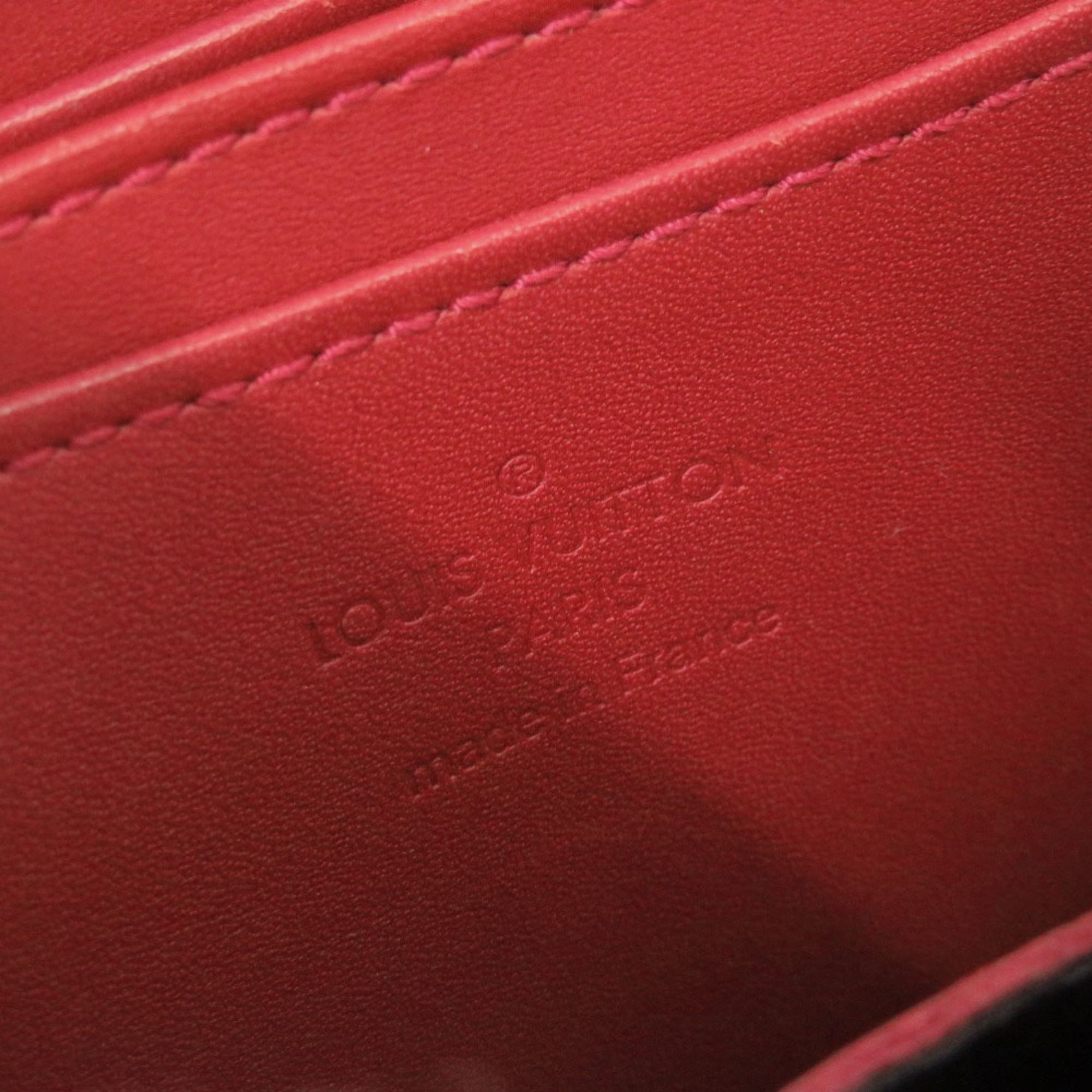 Louis Vuitton Red Color Monogram Vernis Coin Purse/Coin Case (Pre-Owned)