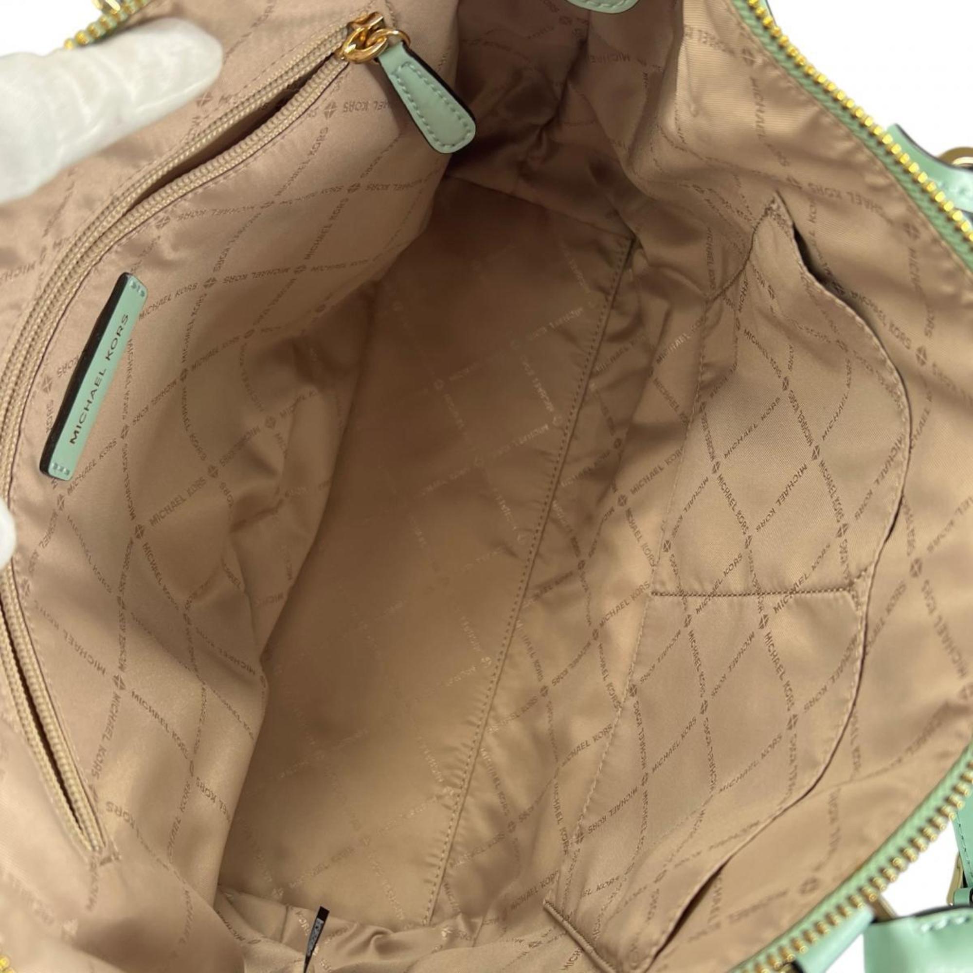 Michael Kors Light Green Handbag Shoulder Bag (Pre-Owned)