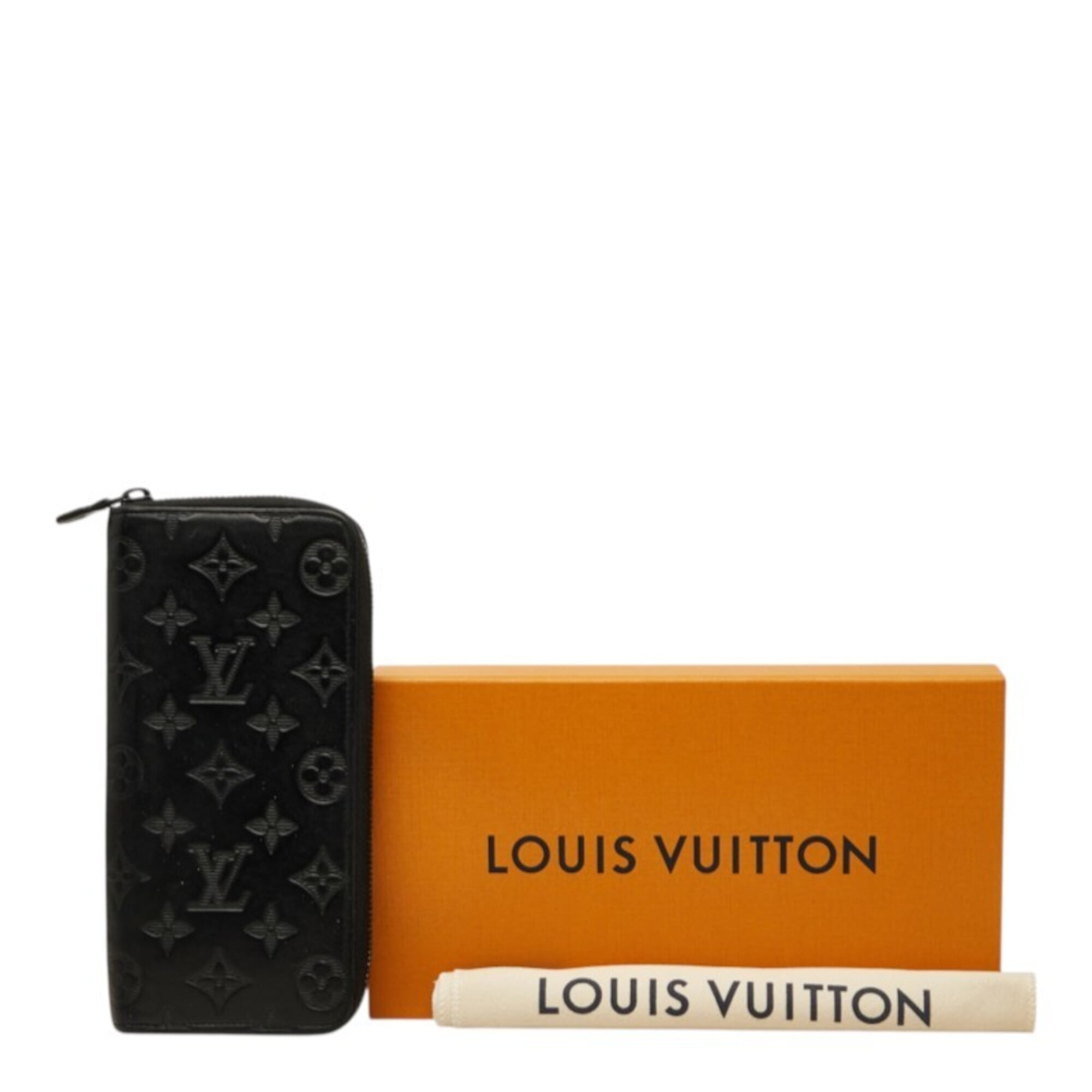 Louis Vuitton Black Monogram Leather Coin Purse/Coin Case (Pre-Owned)