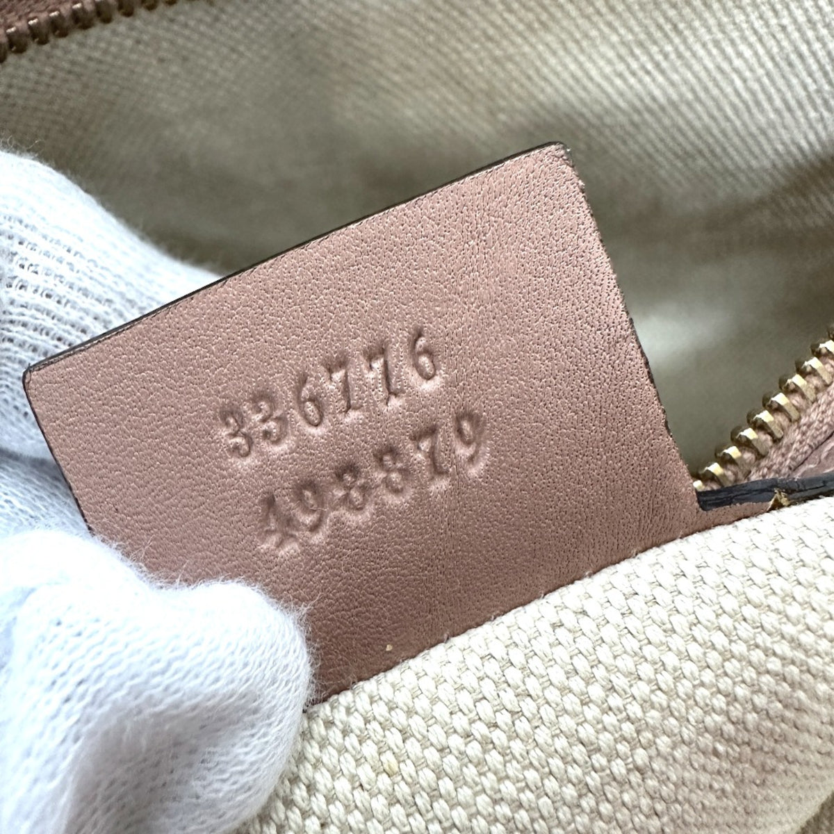 Gucci Beige Patent Leather Tote Bag (Pre-Owned)