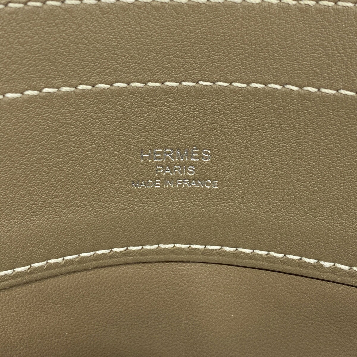 Hermes Etoupe Gray Swift Leather Shoulder Bag (Pre-Owned)