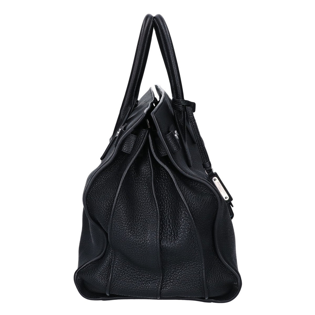Saint Laurent Black Leather Handbag Tote Bag (Pre-Owned)