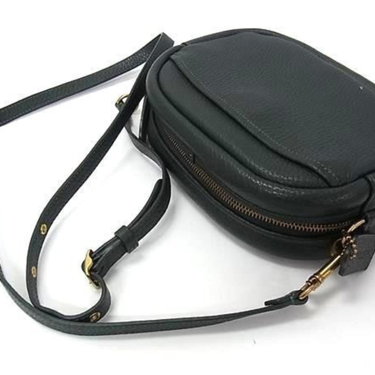 Coach Green Leather Shoulder Bag (Pre-Owned)
