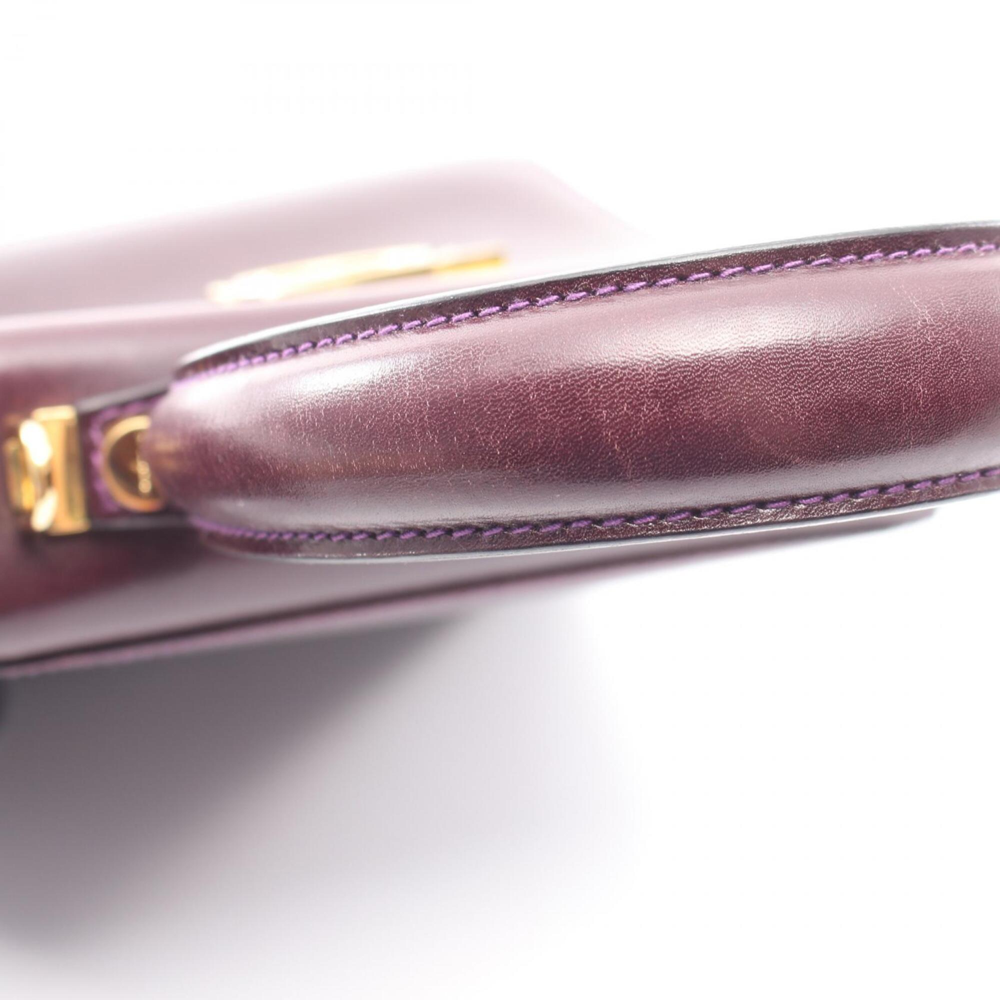 Salvatore Ferragamo Purple Leather Handbag (Pre-Owned)