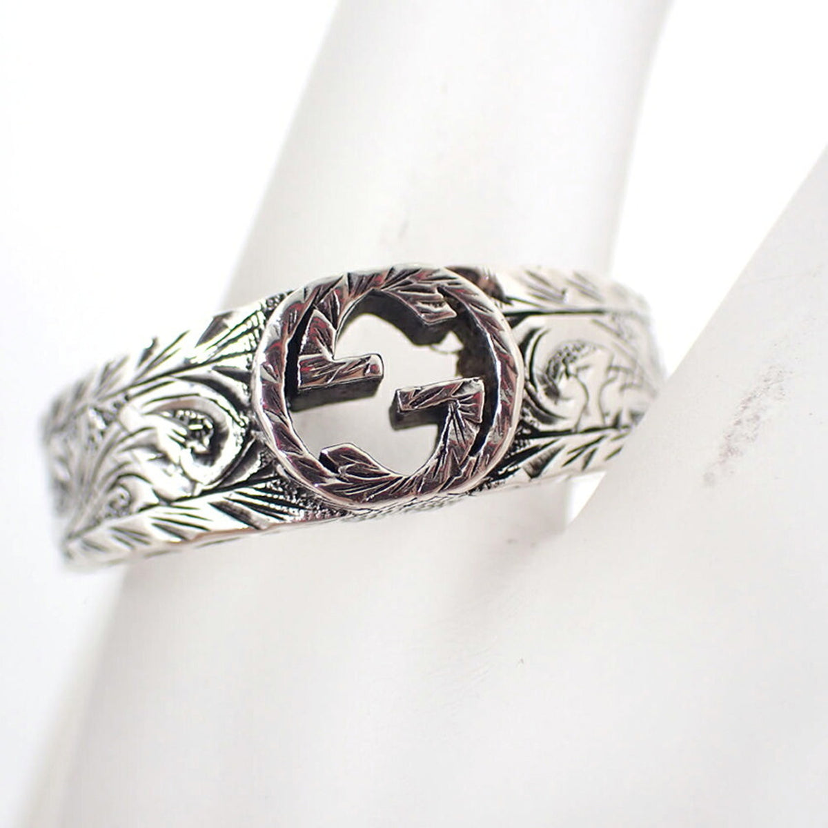 Gucci Sterling Silver 925 Band Ring (Pre-Owned)