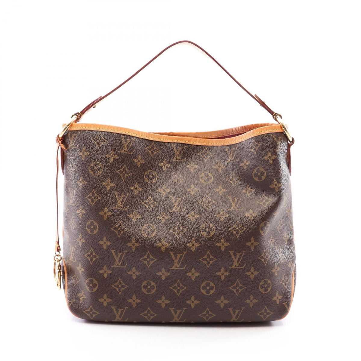 Louis Vuitton Monogram Brown Coated Canvas Leather Handbag Shoulder Bag (Pre-Owned)