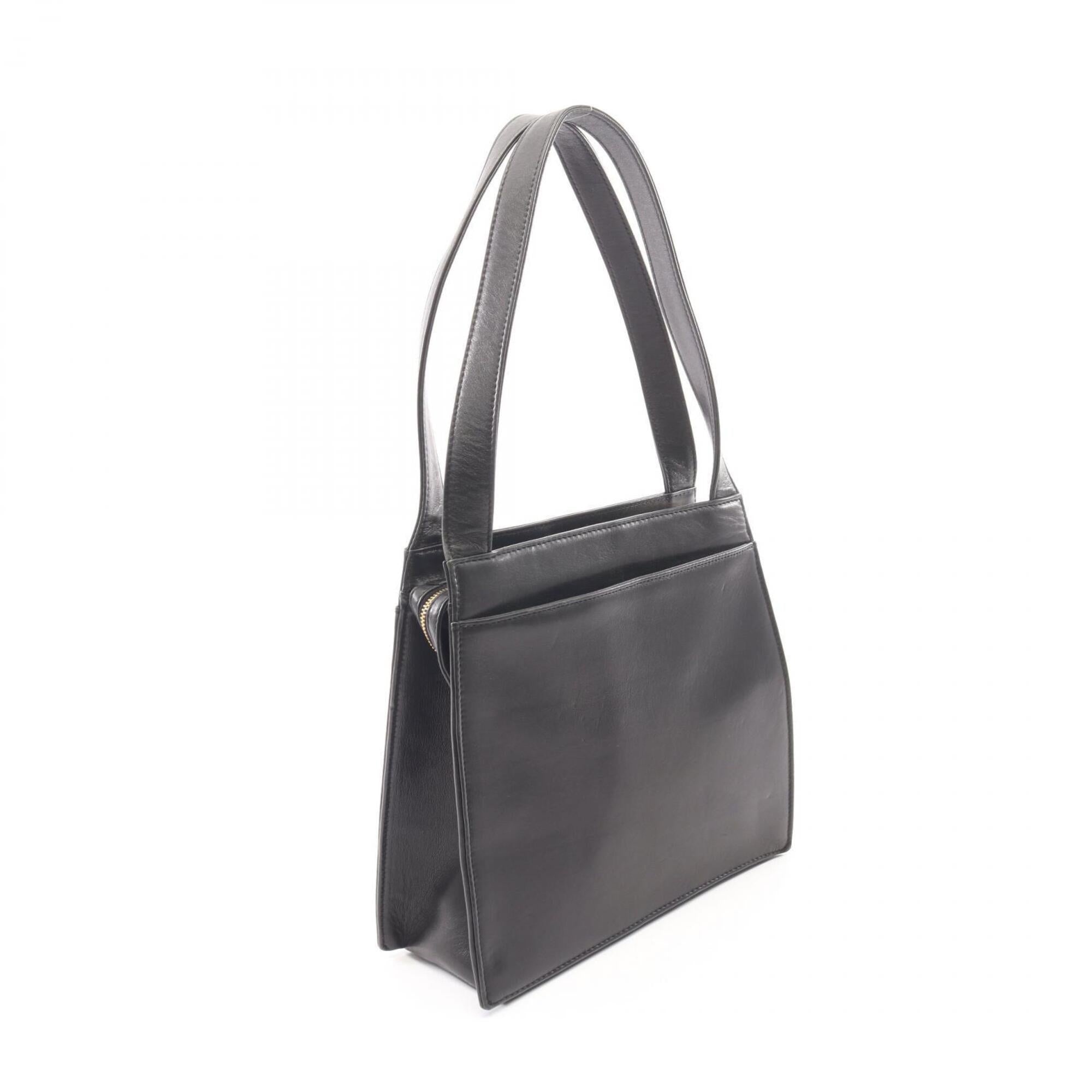 Chanel Black Leather Tote Bag (Pre-Owned)