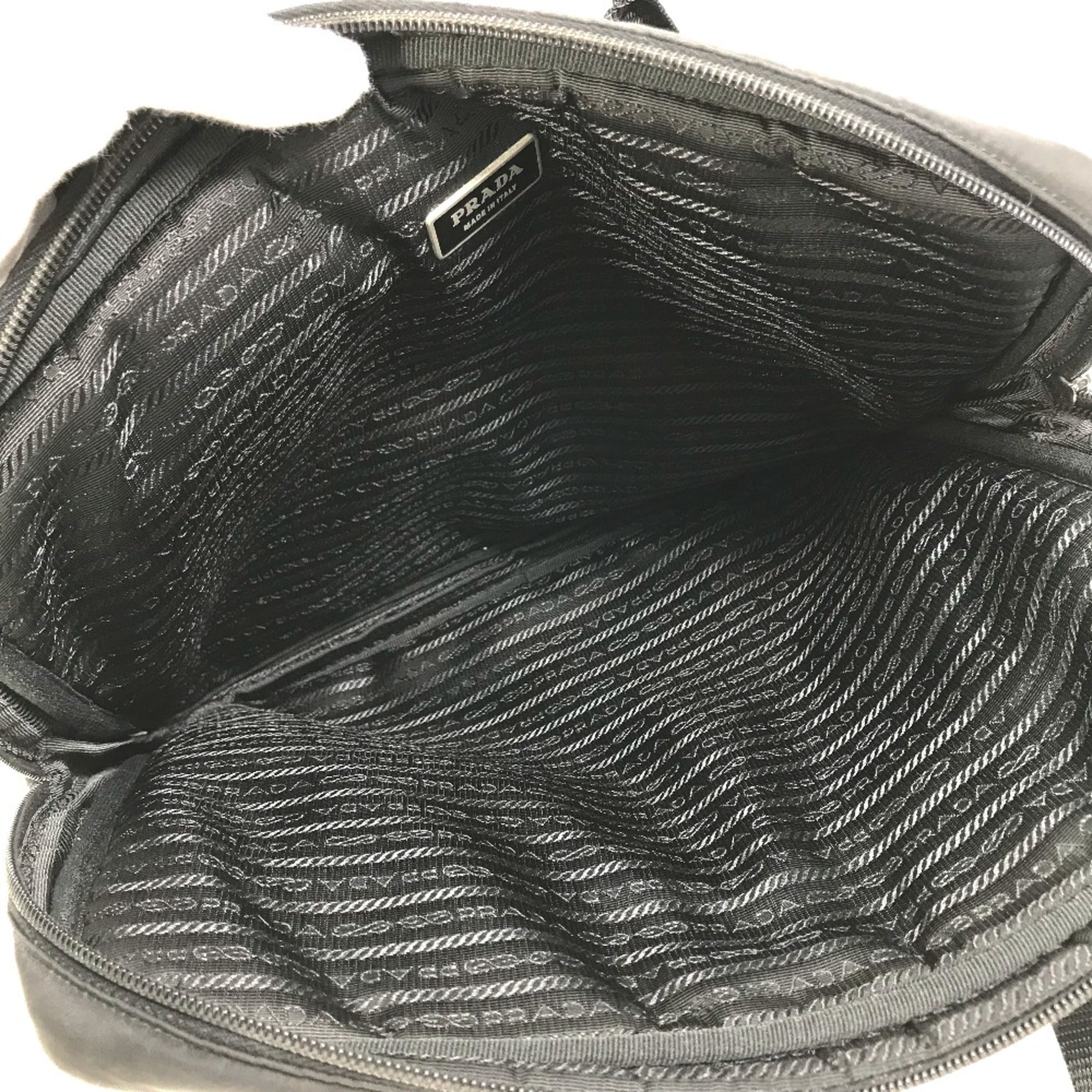 Prada Black Cloth Briefcase (Pre-Owned)
