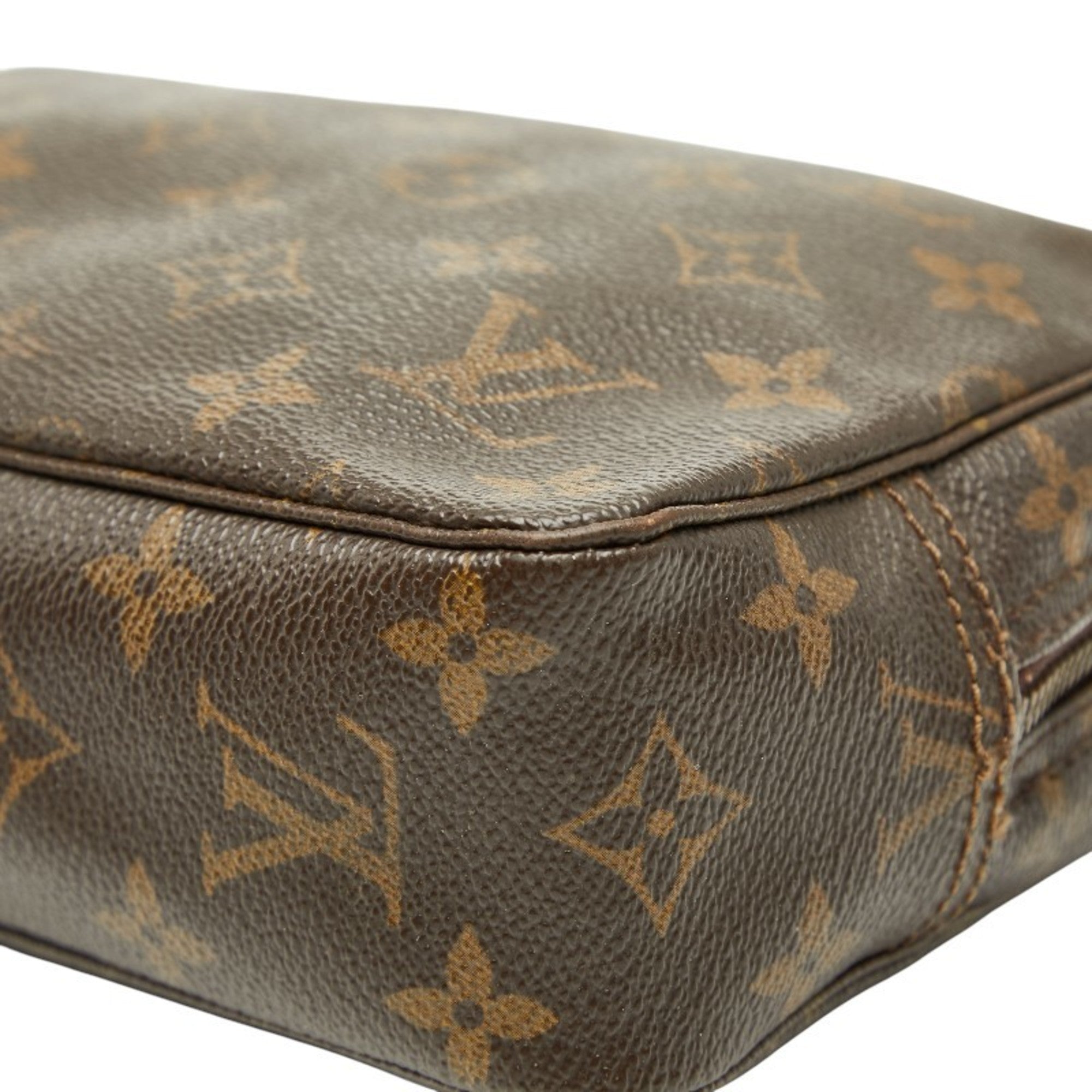 Louis Vuitton Monogram Brown Pvc Leather Pouch (Pre-Owned)