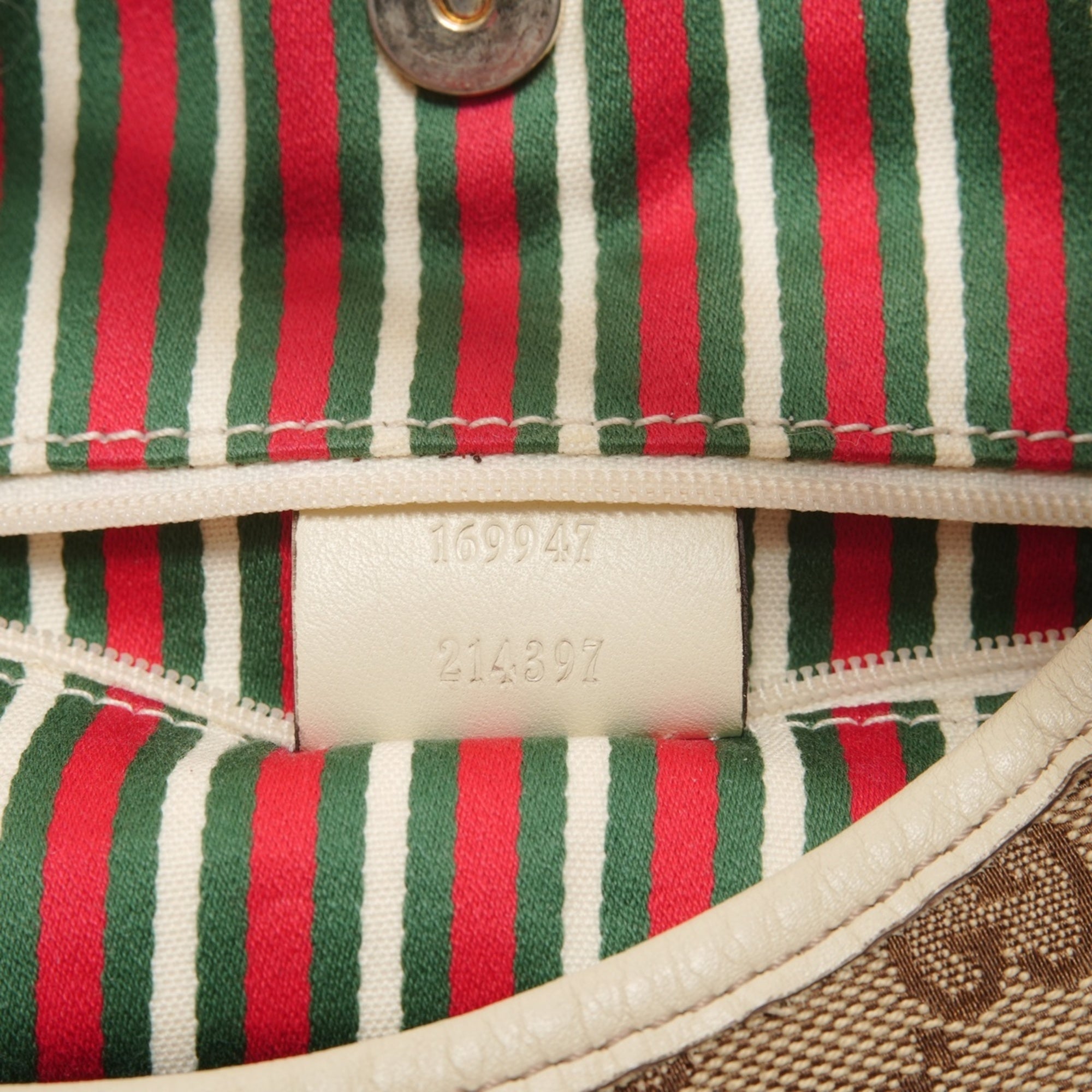 Gucci Gg Canvas Beige Gg Canvas Shoulder Bag (Pre-Owned)