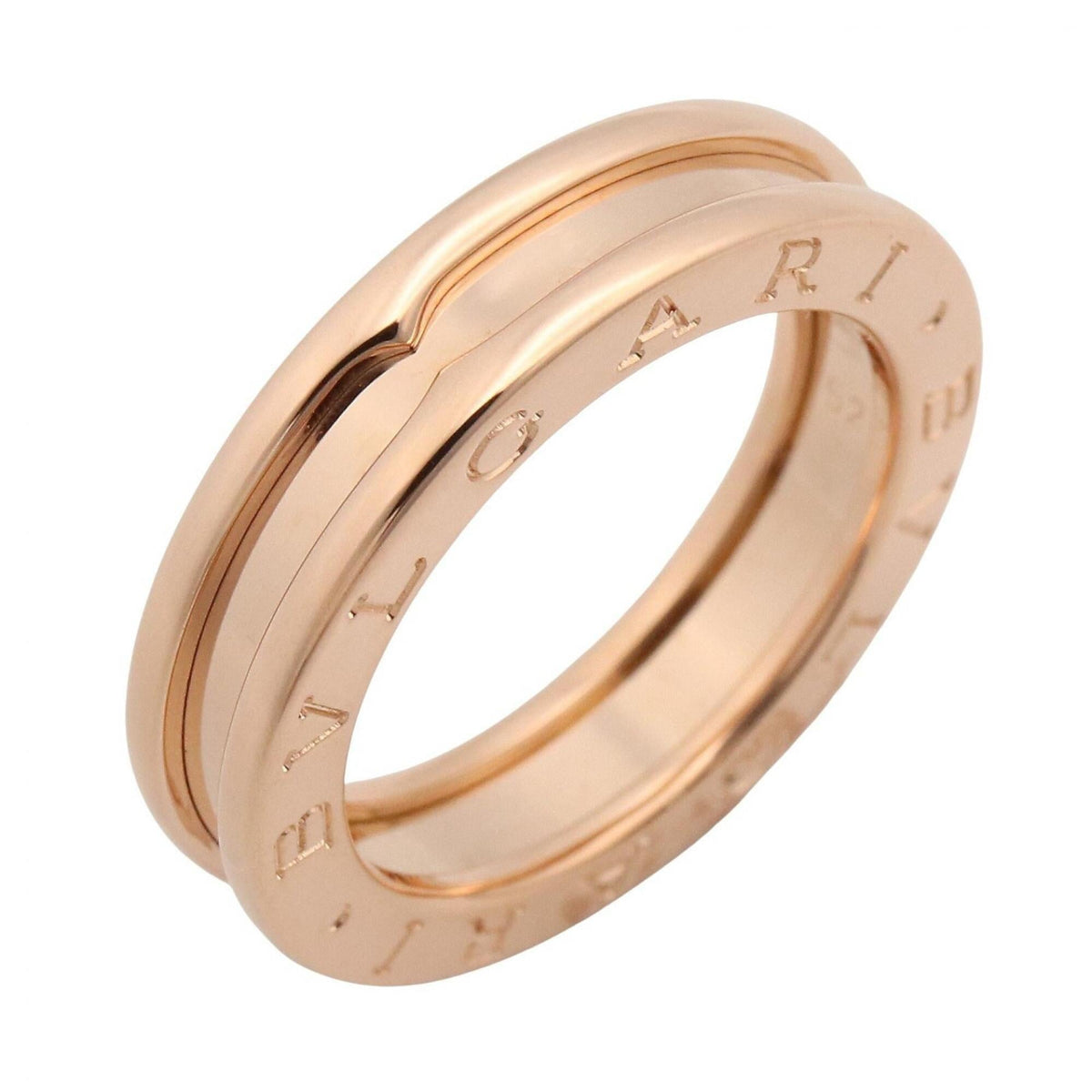 Bvlgari Gold Pink Gold (18K) Band Ring (Pre-Owned)