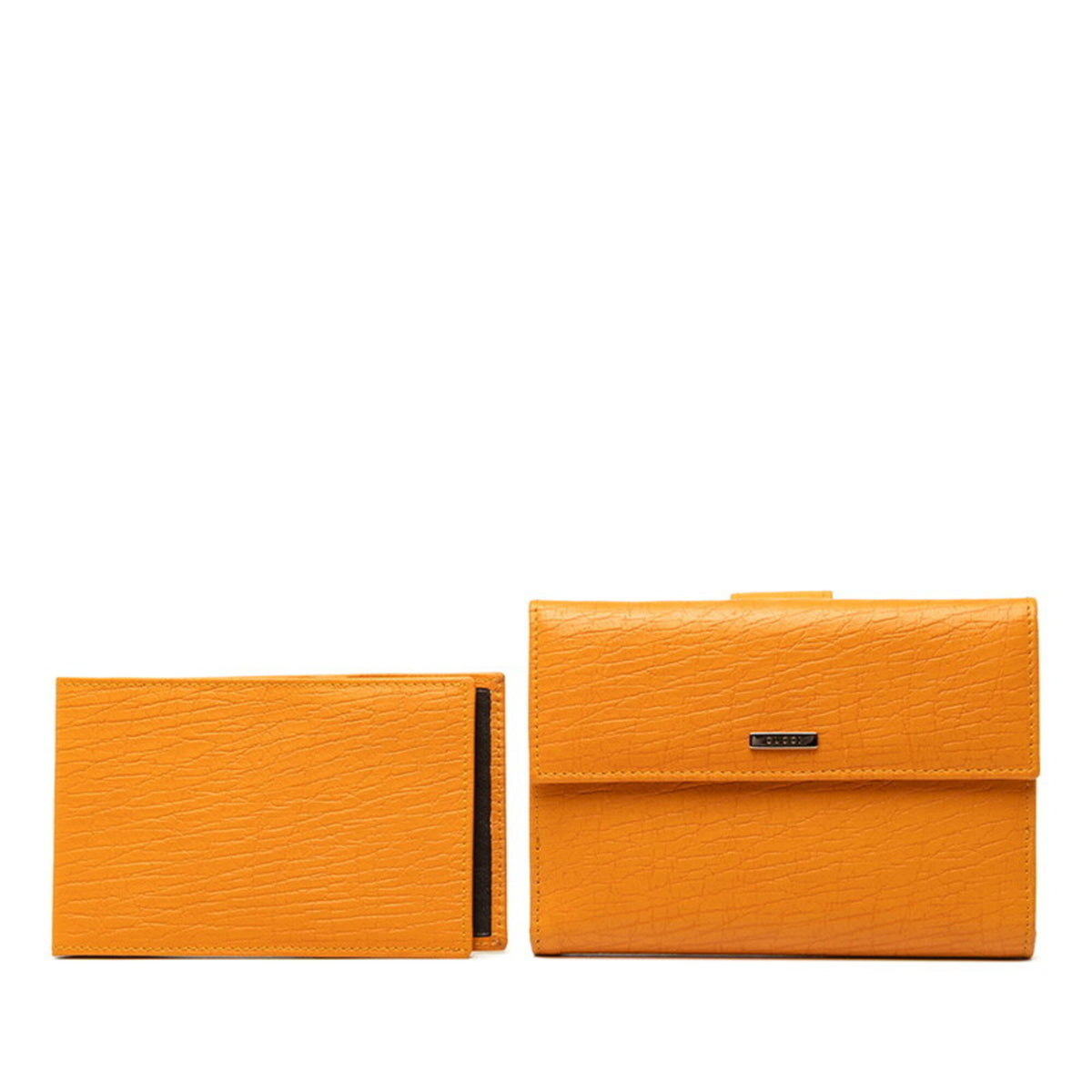 Gucci Orange Yellow Leather Wallet (Bi-Fold) (Pre-Owned)