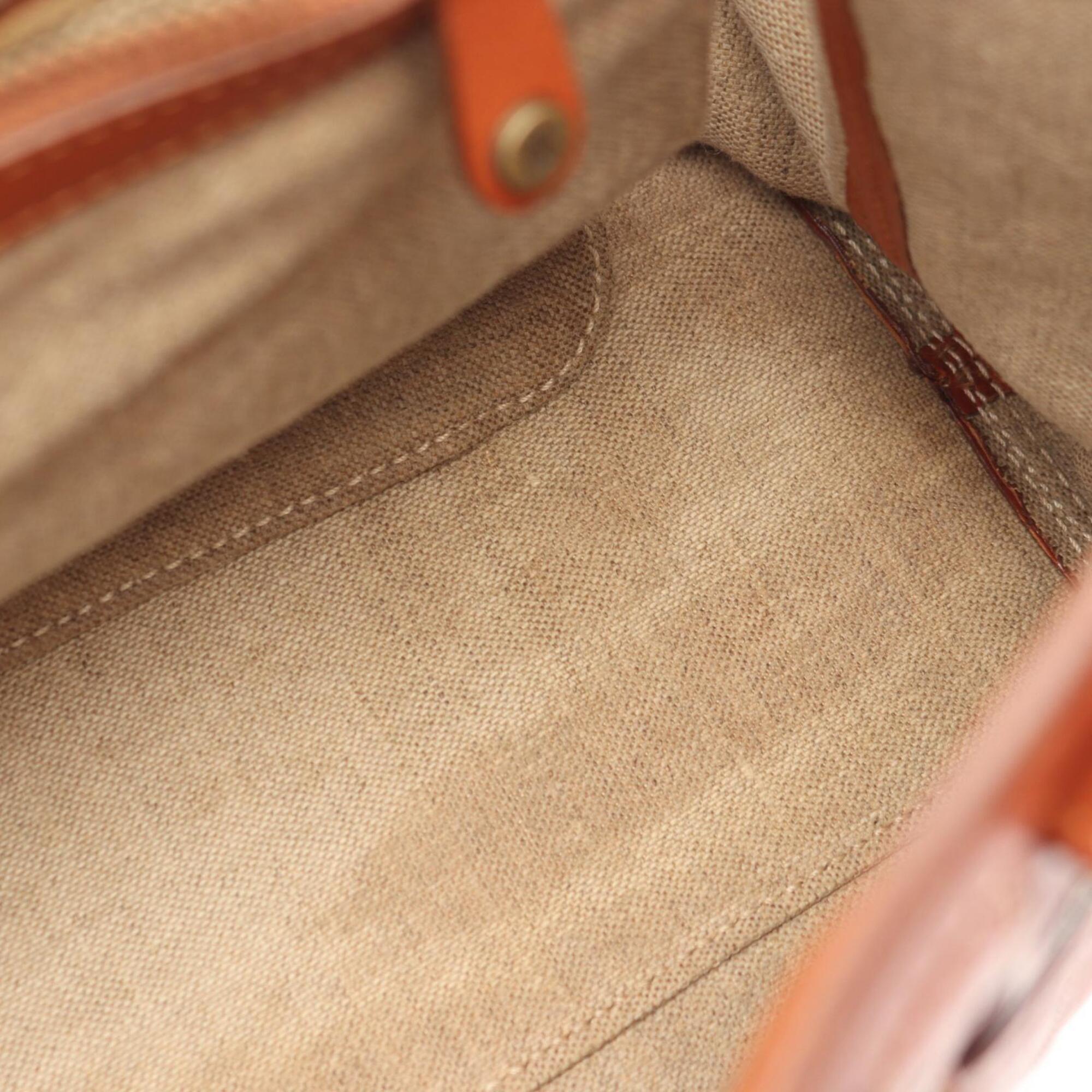Celine Brown Leather Handbag Tote Bag (Pre-Owned)
