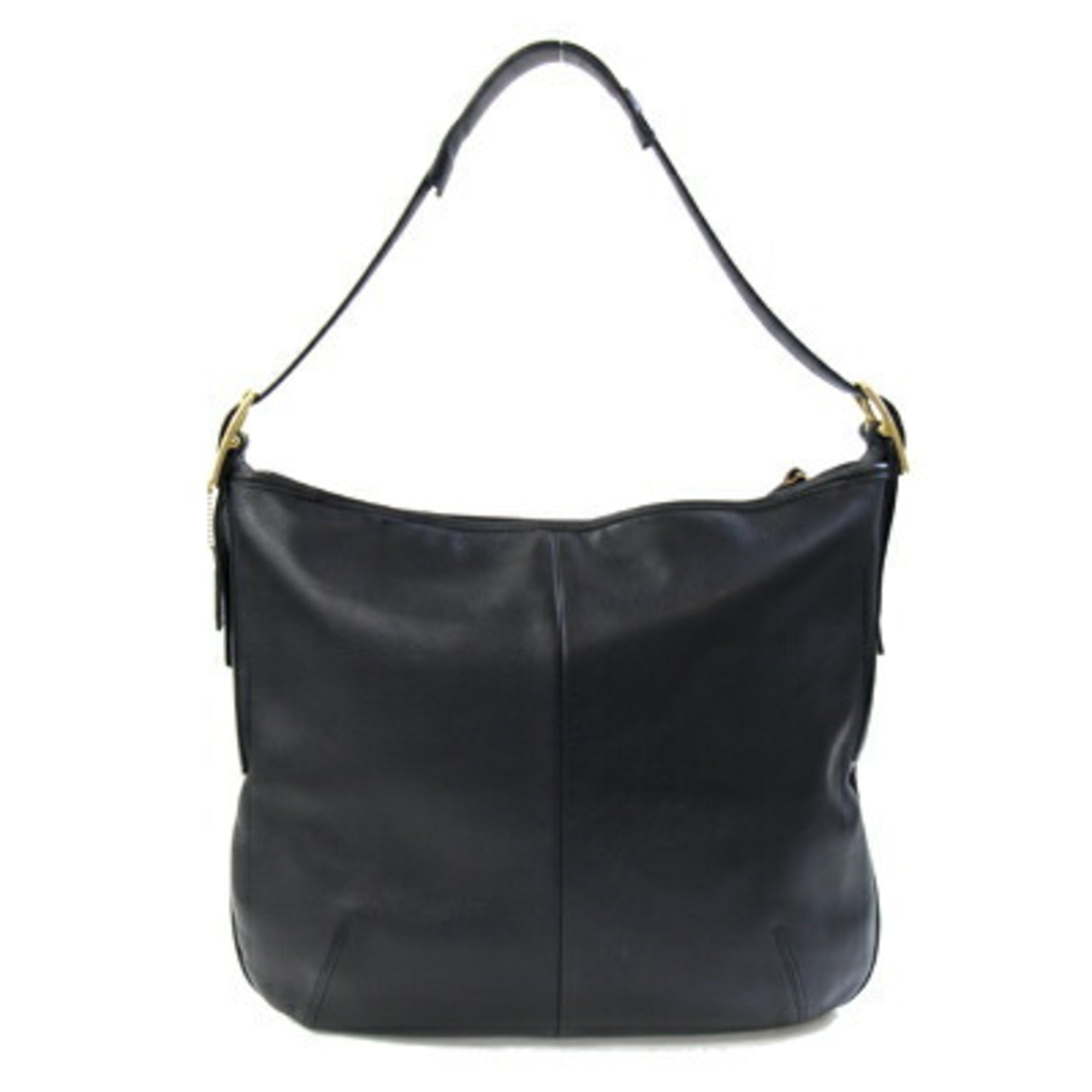 Coach Black Leather Shoulder Bag (Pre-Owned)