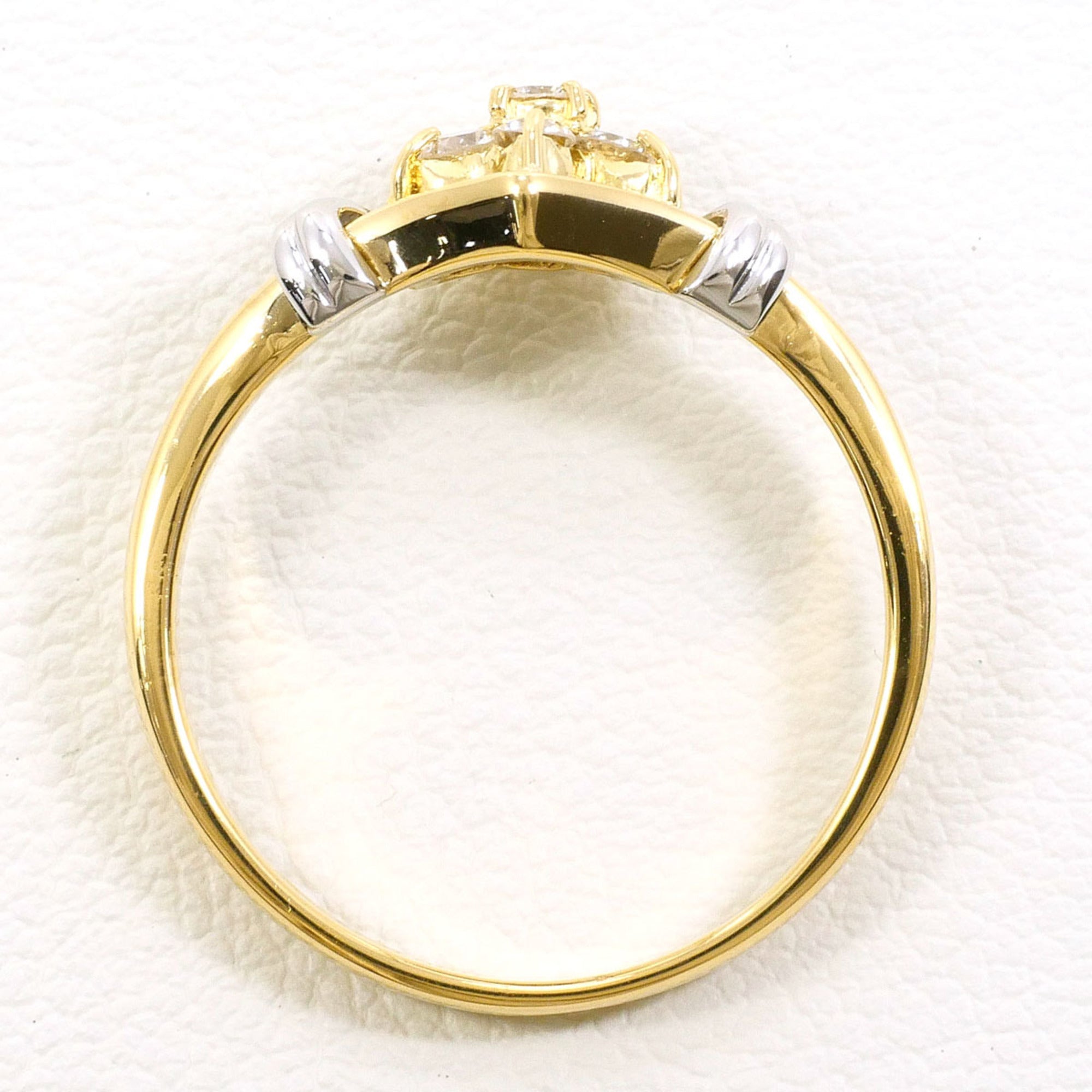 Unbranded Platinum Yellow Gold Yellow Gold (18K) Platinum 900 Band Ring (Pre-Owned)