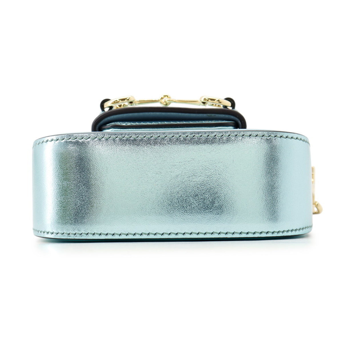 Gucci Light Blue Leather Handbag Shoulder Bag (Pre-Owned)