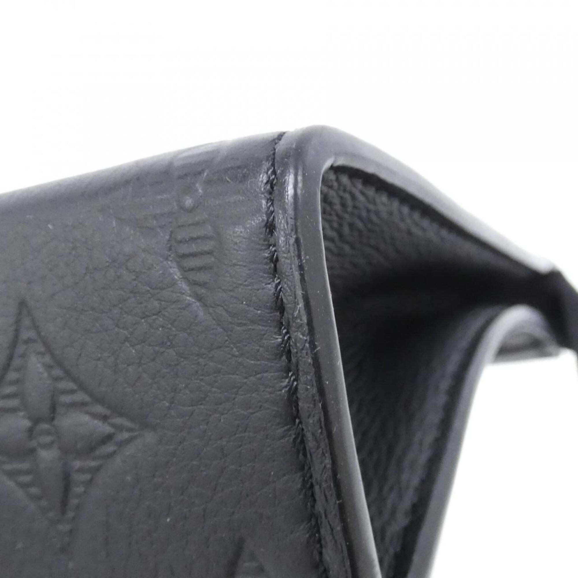 Louis Vuitton Black Leather Shoulder Bag (Pre-Owned)