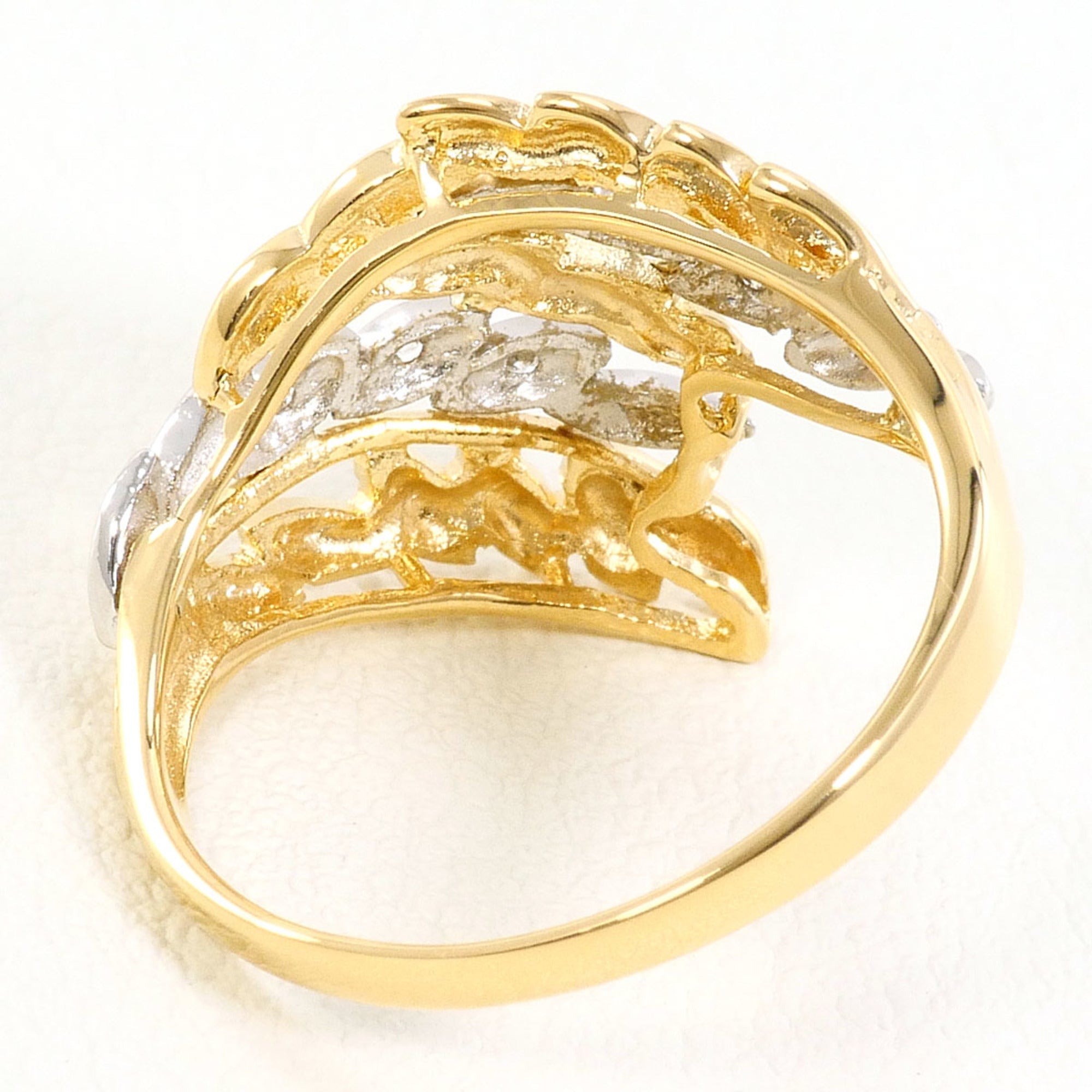 Unbranded Platinum Yellow Gold Yellow Gold (18K) Platinum Band Ring (Pre-Owned)
