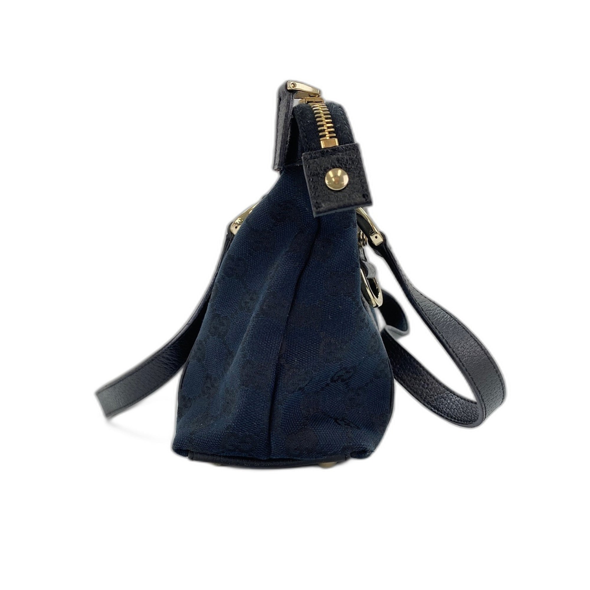 Gucci Clear Navy Gg Canvas Handbag (Pre-Owned)