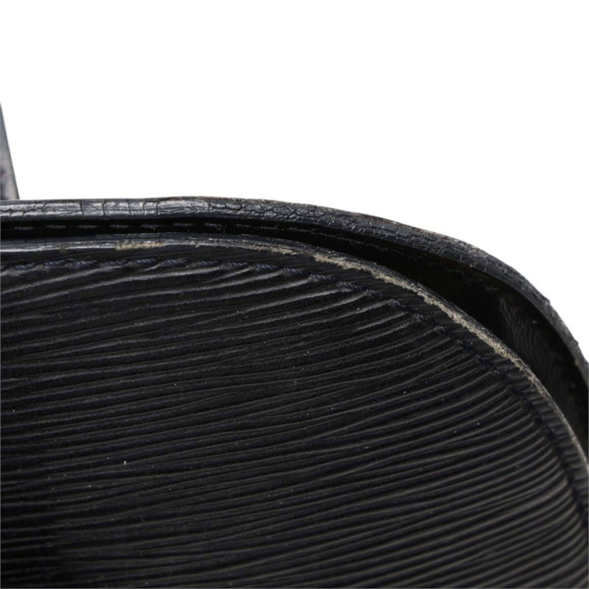 Louis Vuitton Black Noir Leather Shoulder Bag Tote Bag (Pre-Owned)
