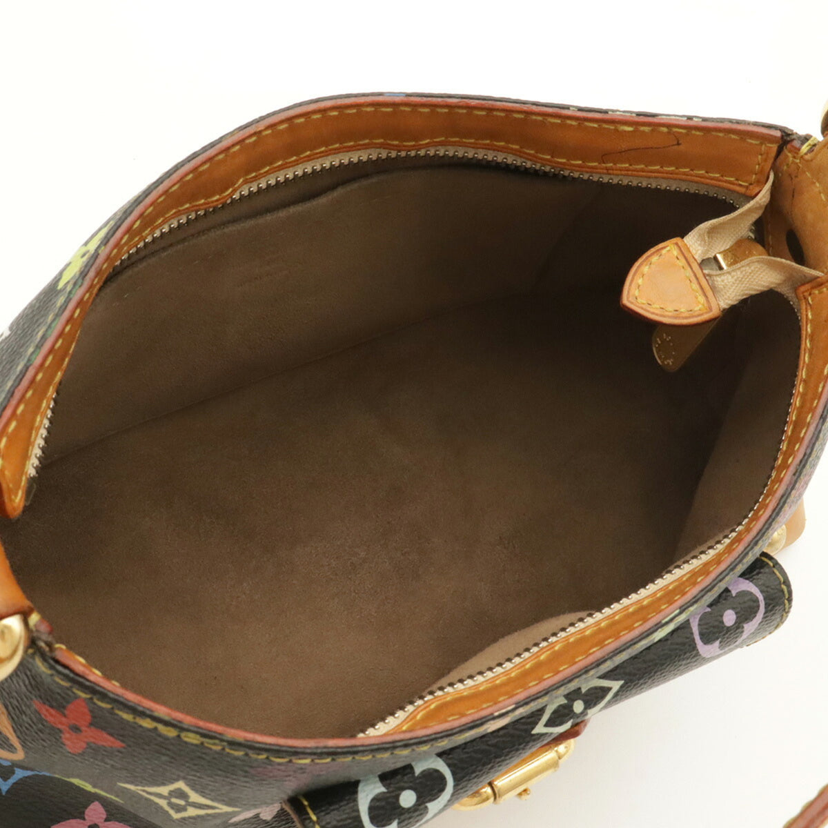 Louis Vuitton Black Multi-Color Noir Monogram Multicolore Canvas Handbag Shoulder Bag (Pre-Owned)