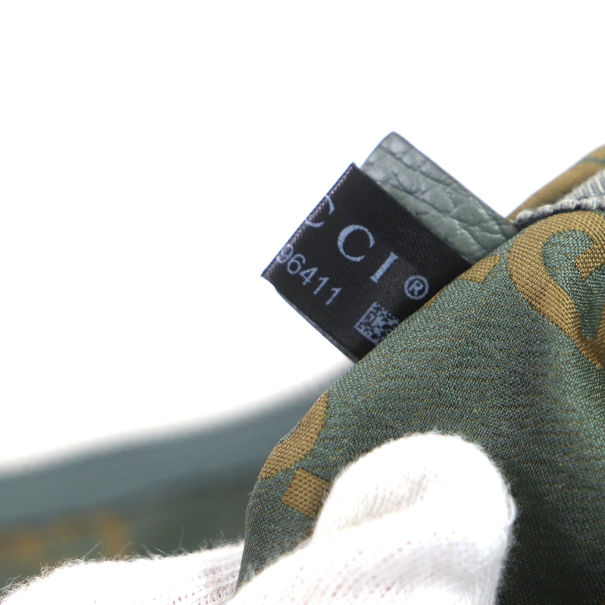 Gucci Khaki Nylon Leather Fanny Pack (Pre-Owned)