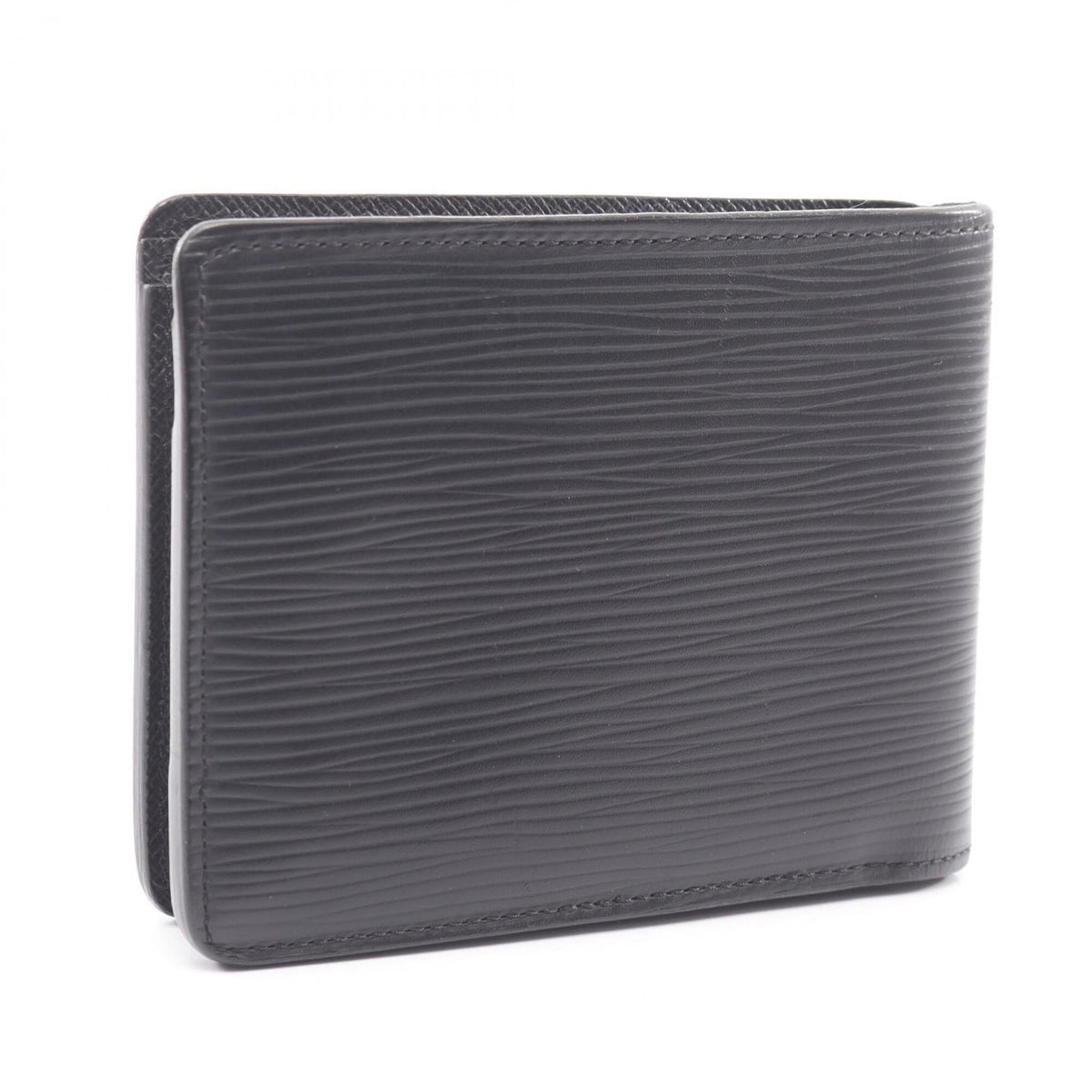 Louis Vuitton Black Noir Leather Wallet (Bi-Fold) (Pre-Owned)