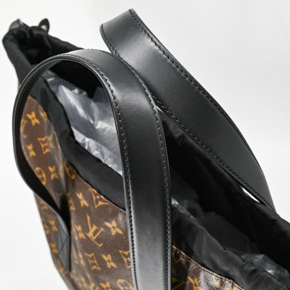 Louis Vuitton Brown Monogram Macassar Canvas Pouch Tote Bag (Pre-Owned)