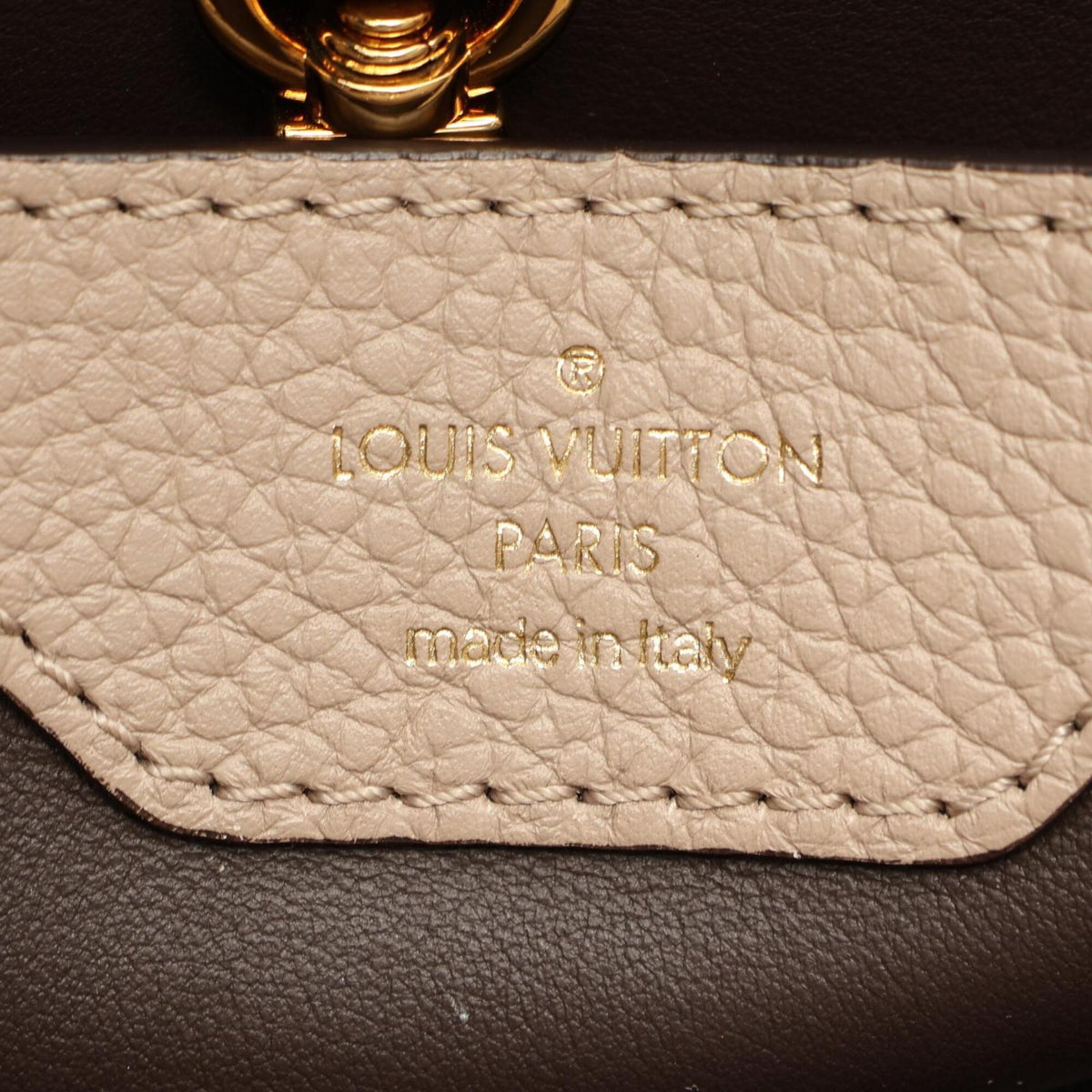 Louis Vuitton Beige Leather Handbag (Pre-Owned)