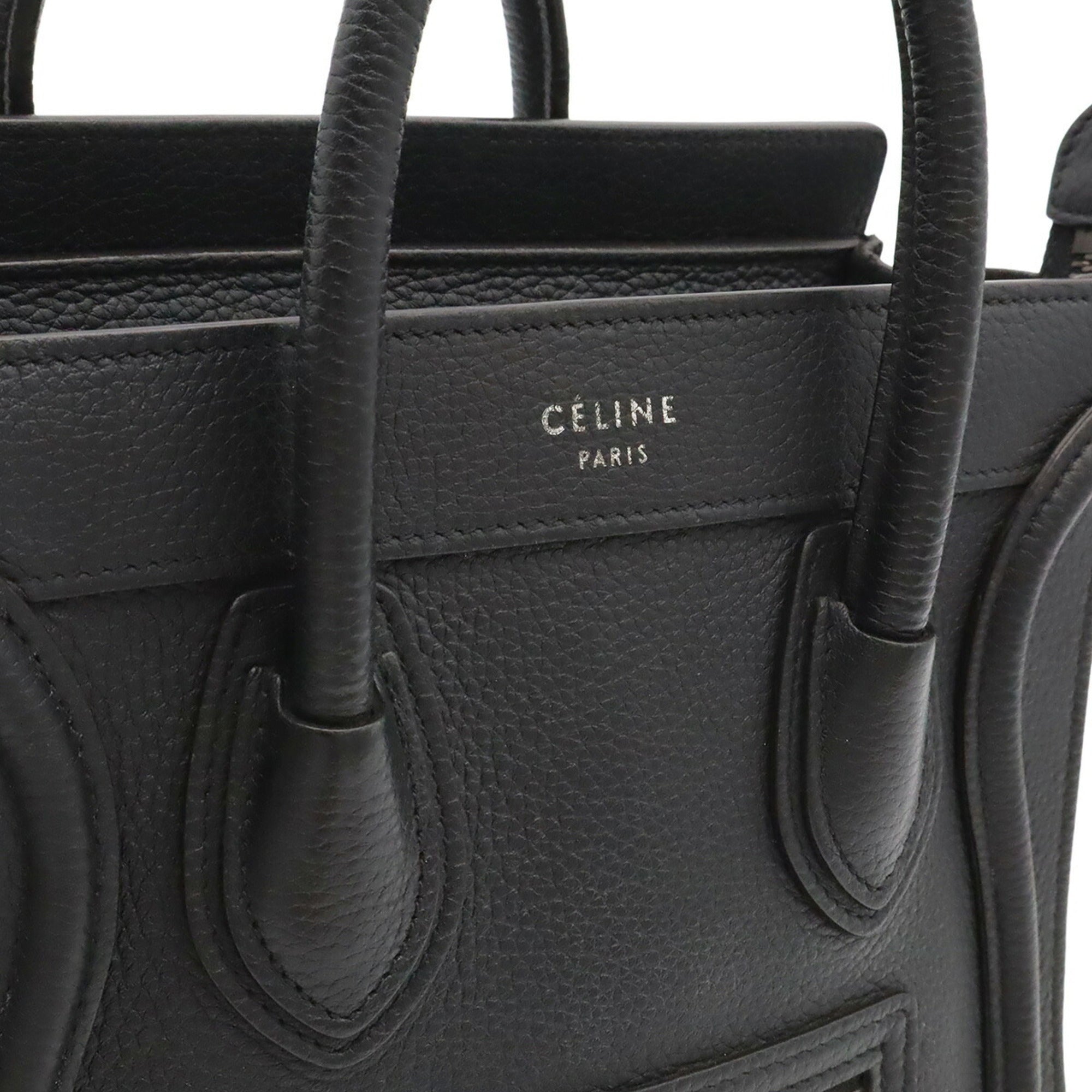 Celine Black Leather Handbag (Pre-Owned)