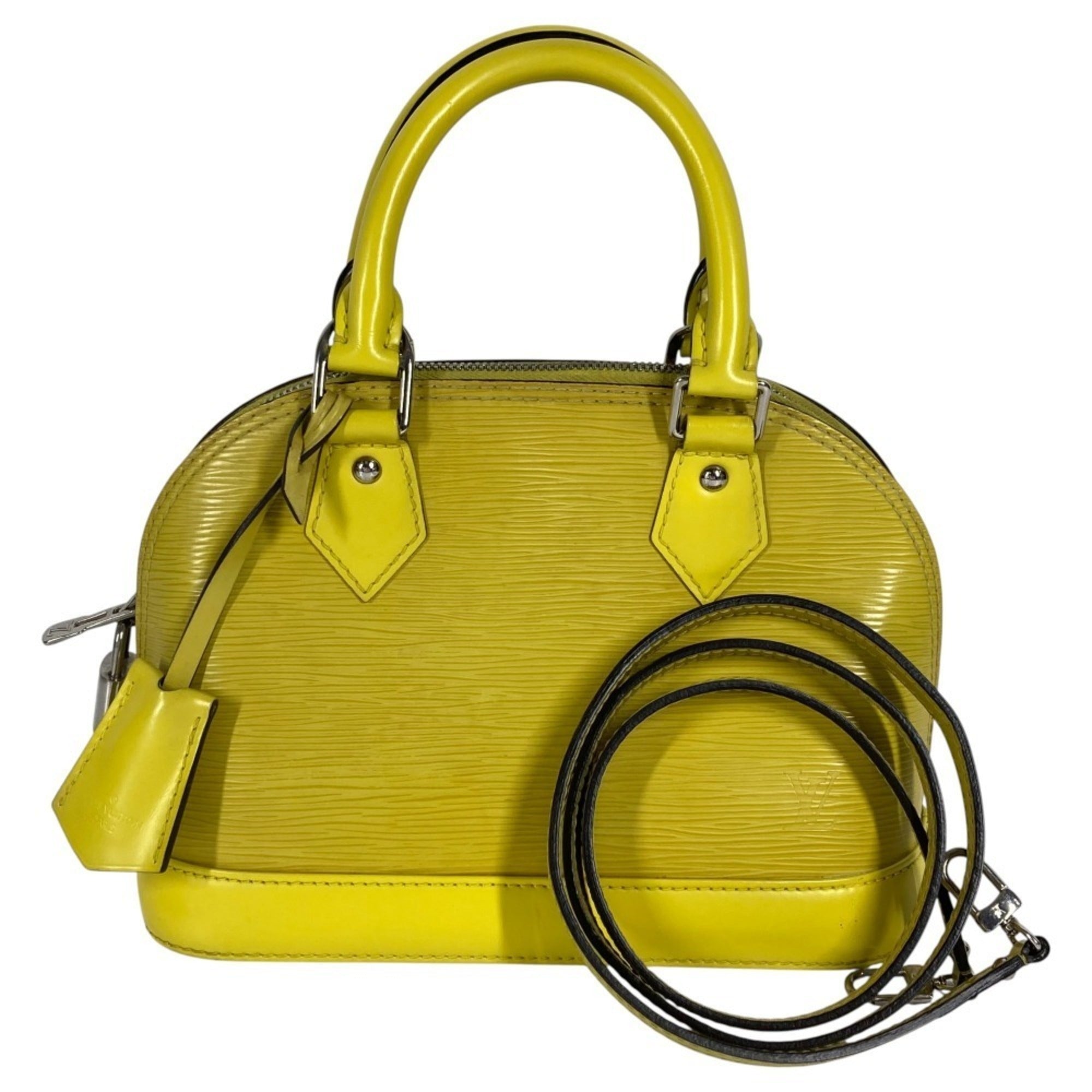 Louis Vuitton Pistache Yellow Epi Leather Handbag Shoulder Bag (Pre-Owned)