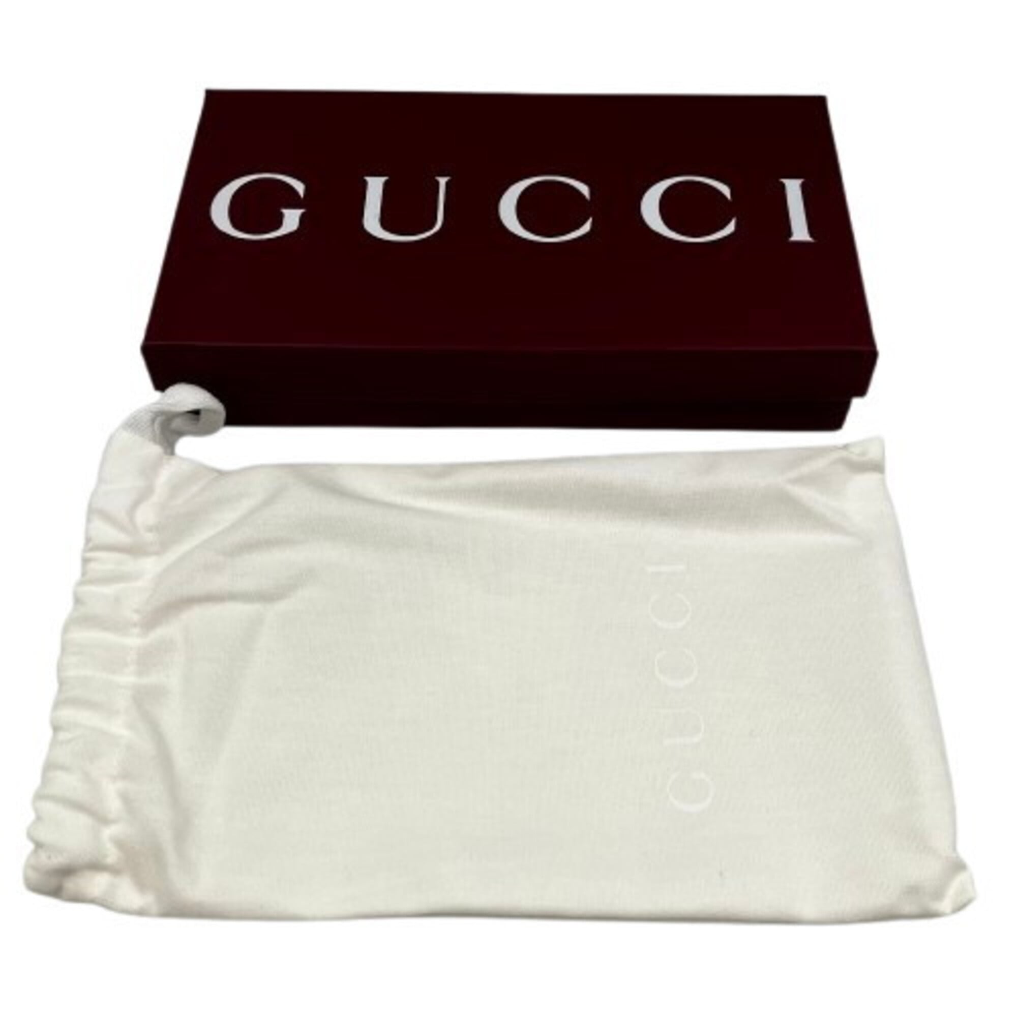 Gucci Bamboo Black Long Wallet (Bi-Fold) (Pre-Owned)
